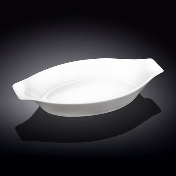 Set Of 6 White Oval Casserole Baking Dish 8" inch | 20 Cm