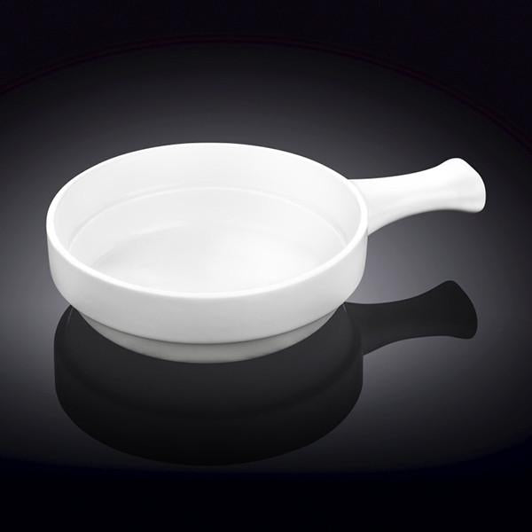 White French Onion Baking Dish With Handle 6" inch | 15 Oz