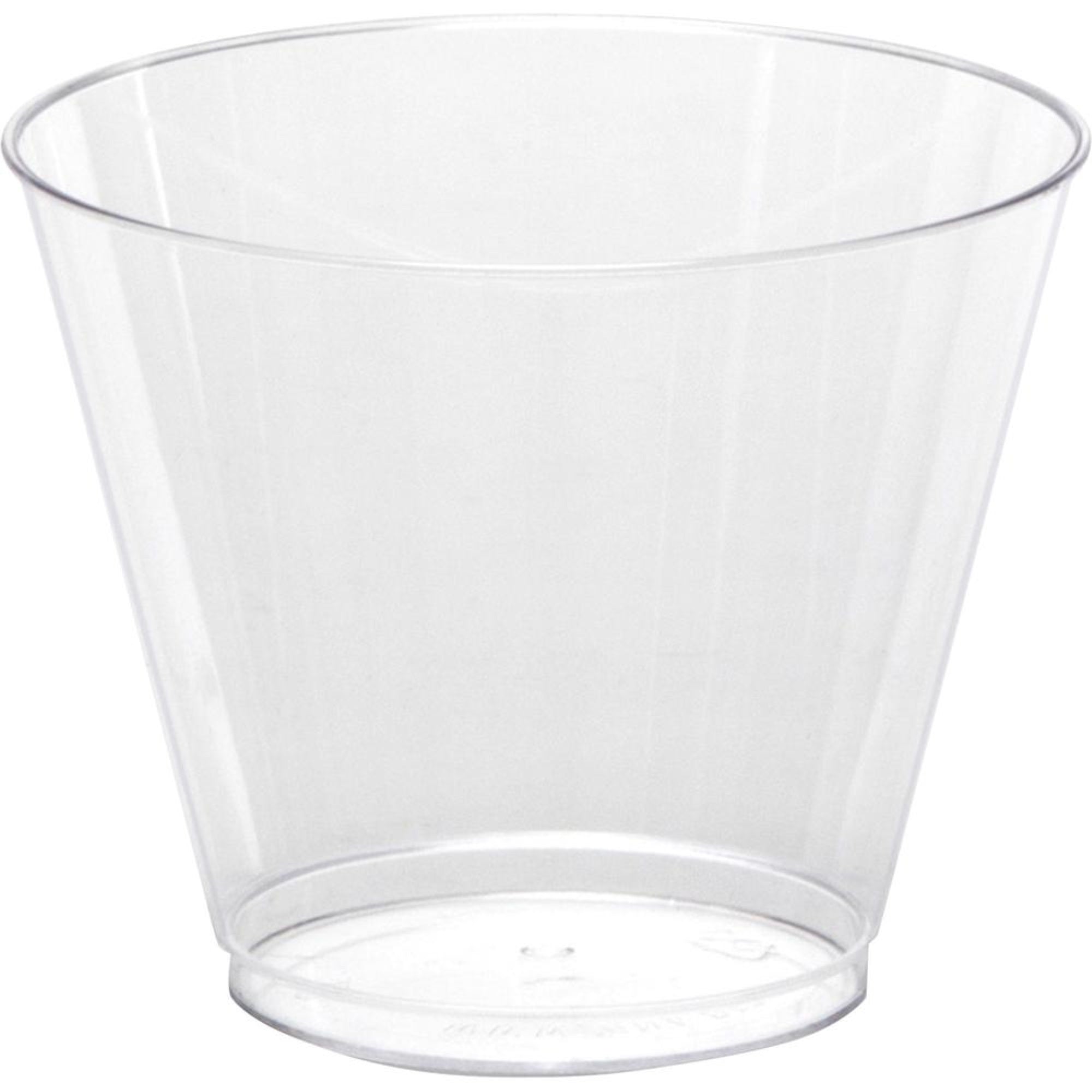 Comet Squat Tumbler - 25 / Pack - 9 Fl Oz - 20 / Carton - Clear - Polystyrene - Party, Picnic