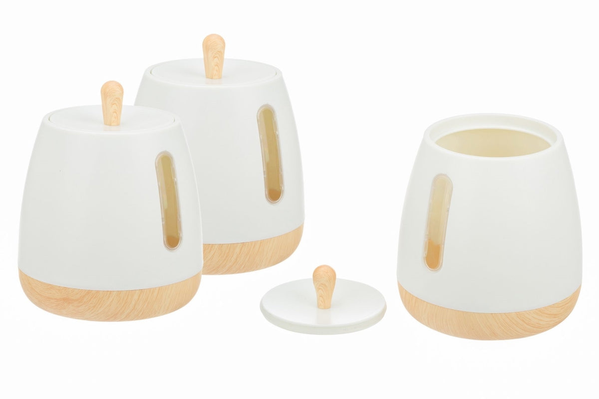 Jiallo WET826031SC 14 cm European Collection Storage Canisters Set  3 Piece