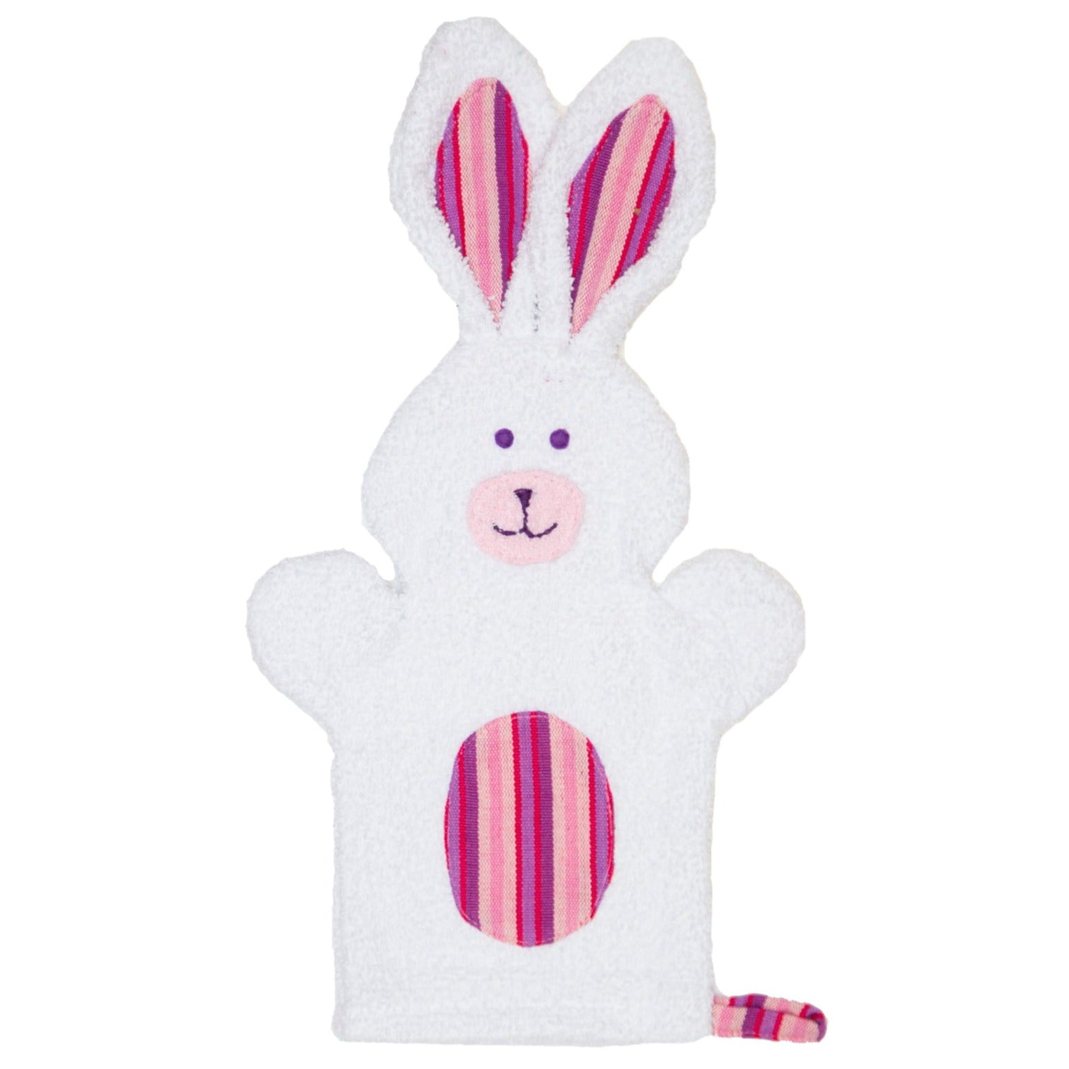 Bunny Puppet Washcloth - Clover the Rabbit