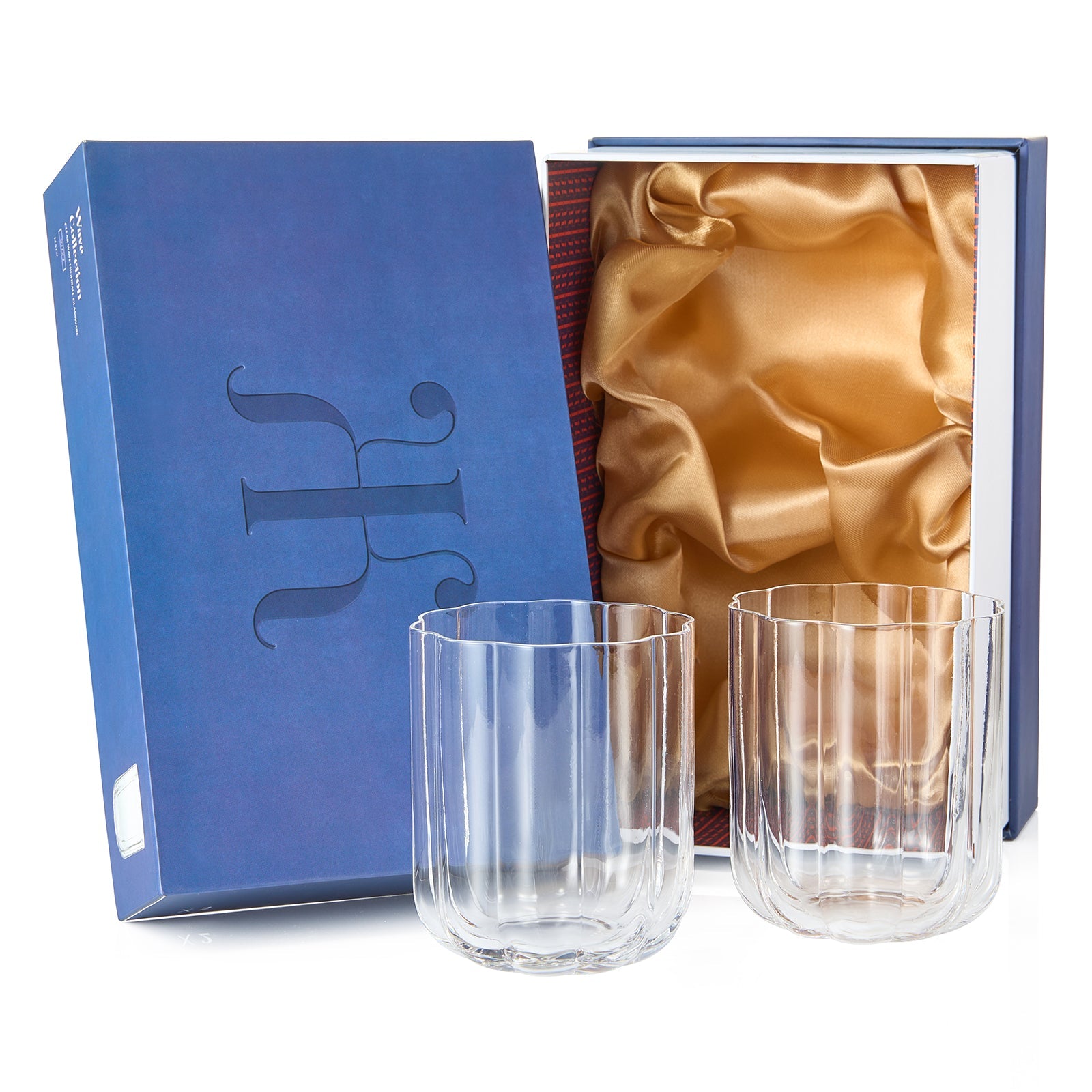 Flower Lowball Glassware, Clear, Set of 2