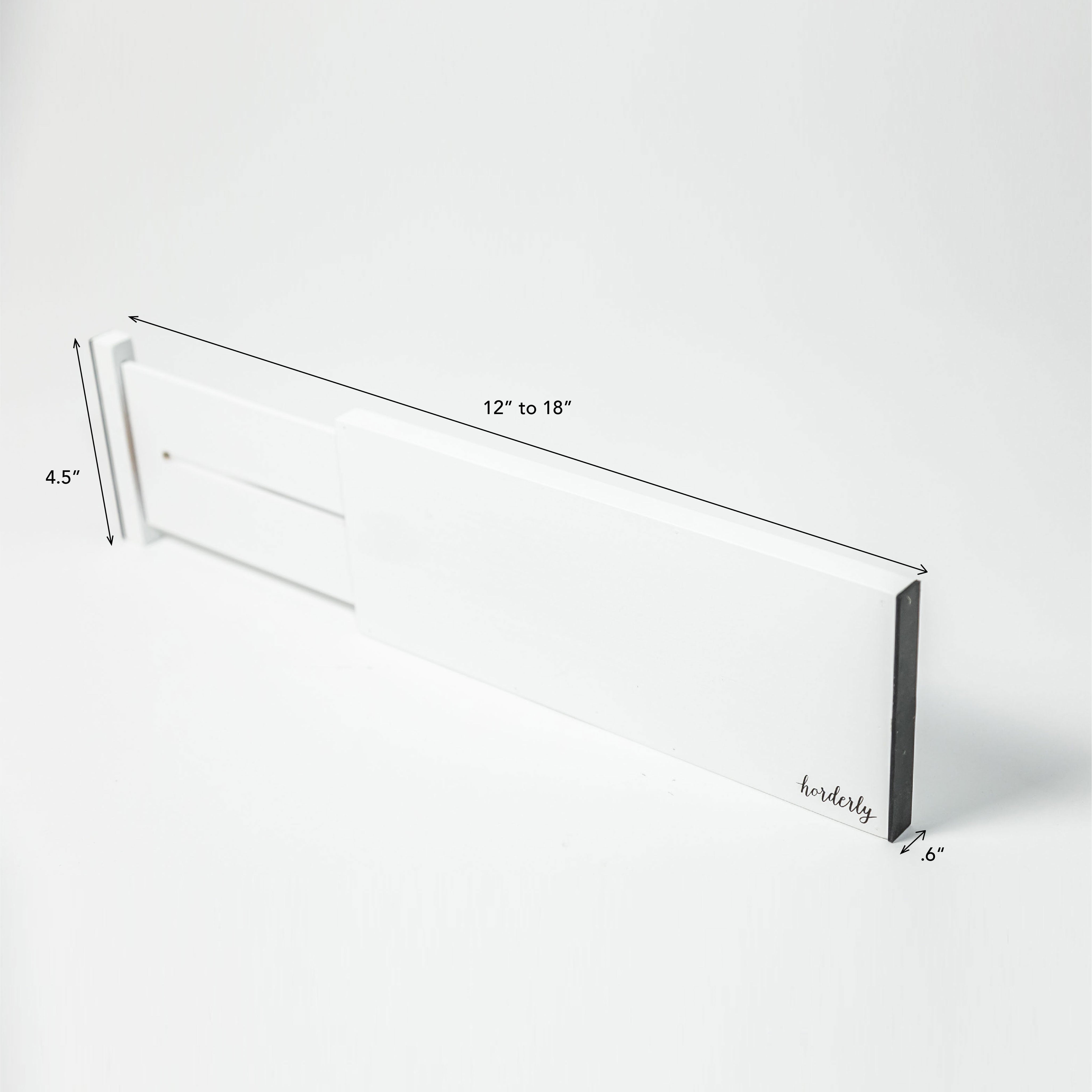 Bamboo Expandable Drawer Dividers – White