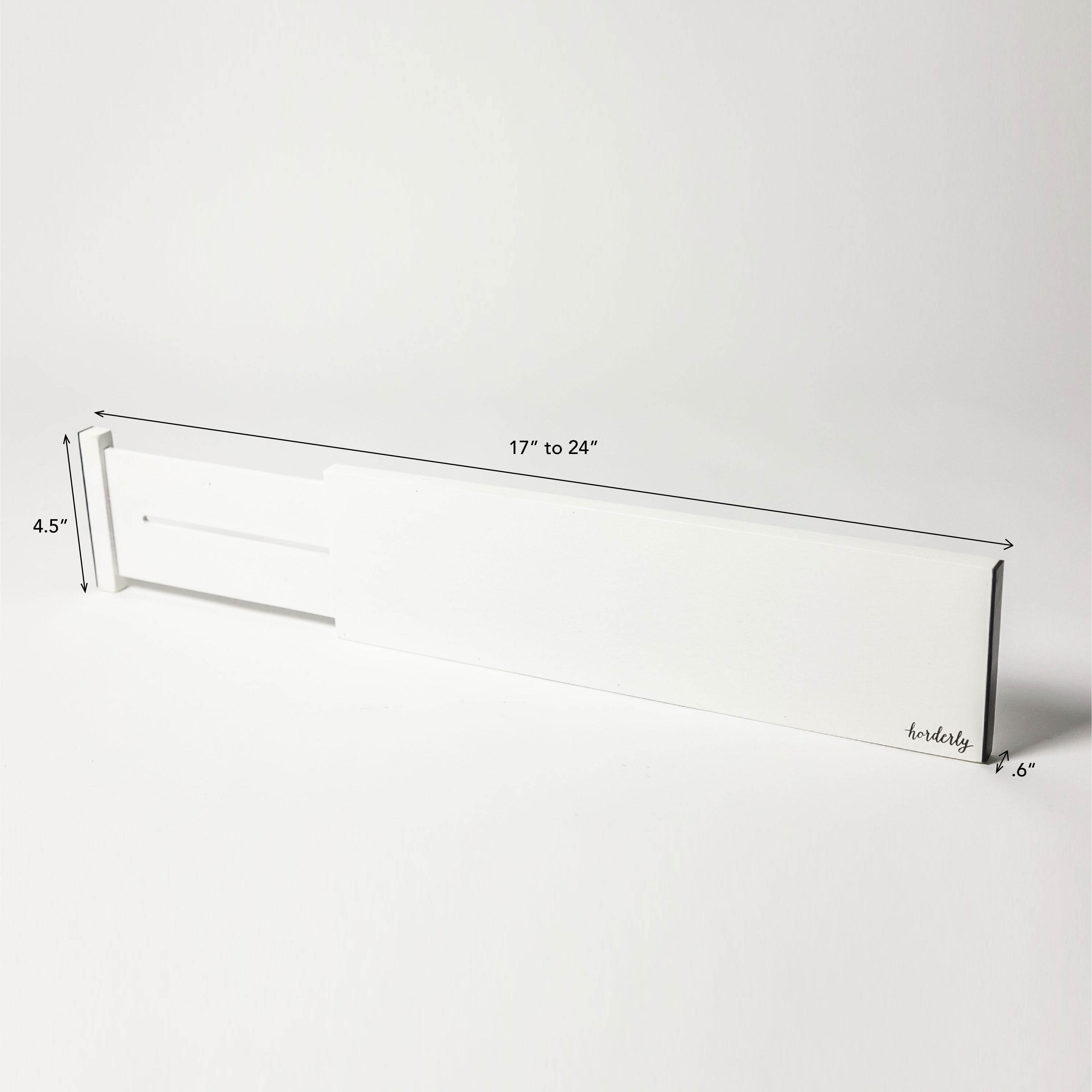 Bamboo Expandable Drawer Dividers – White