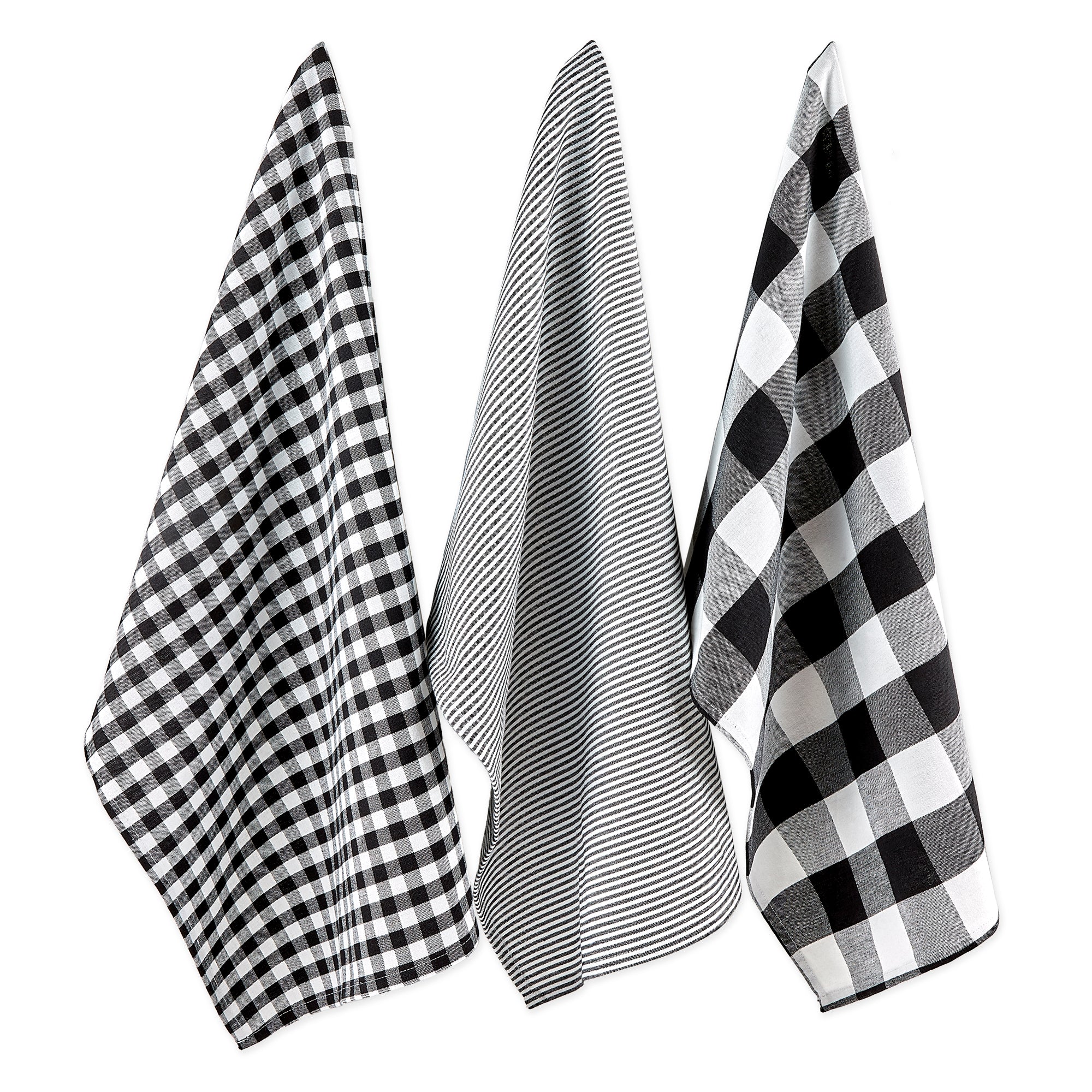 Dii Black/White Dishtowel Set