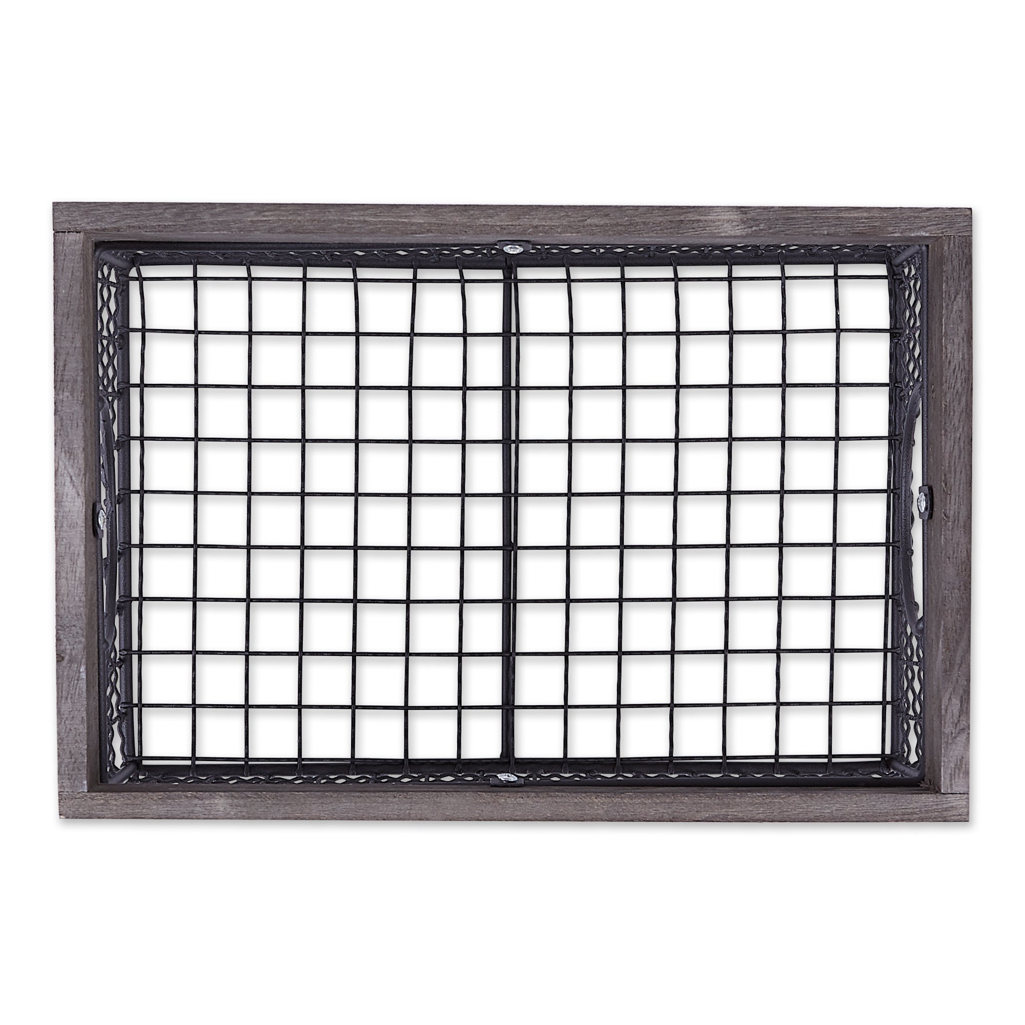 DII Asst Antique Silver Finish Farmhouse Basket (Set of 3)