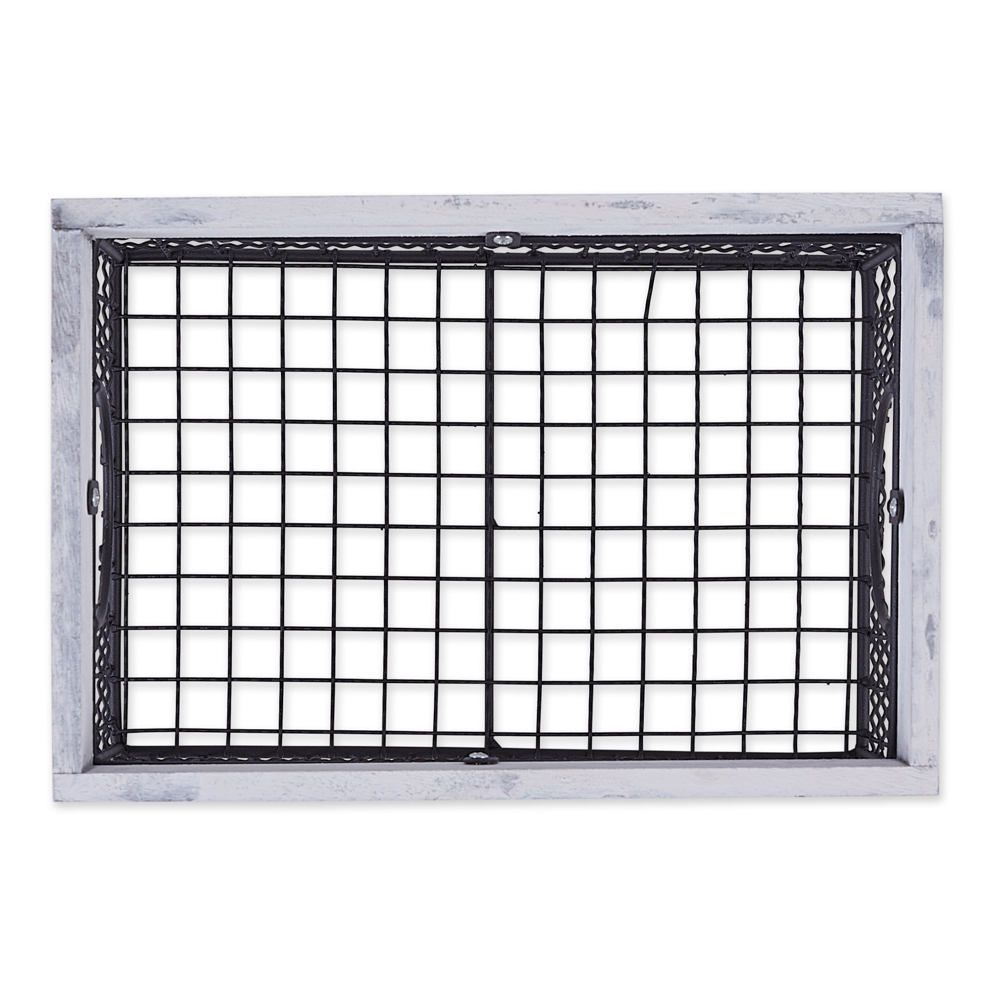 DII Asst Antique White Finish Farmhouse Basket (Set of 3)