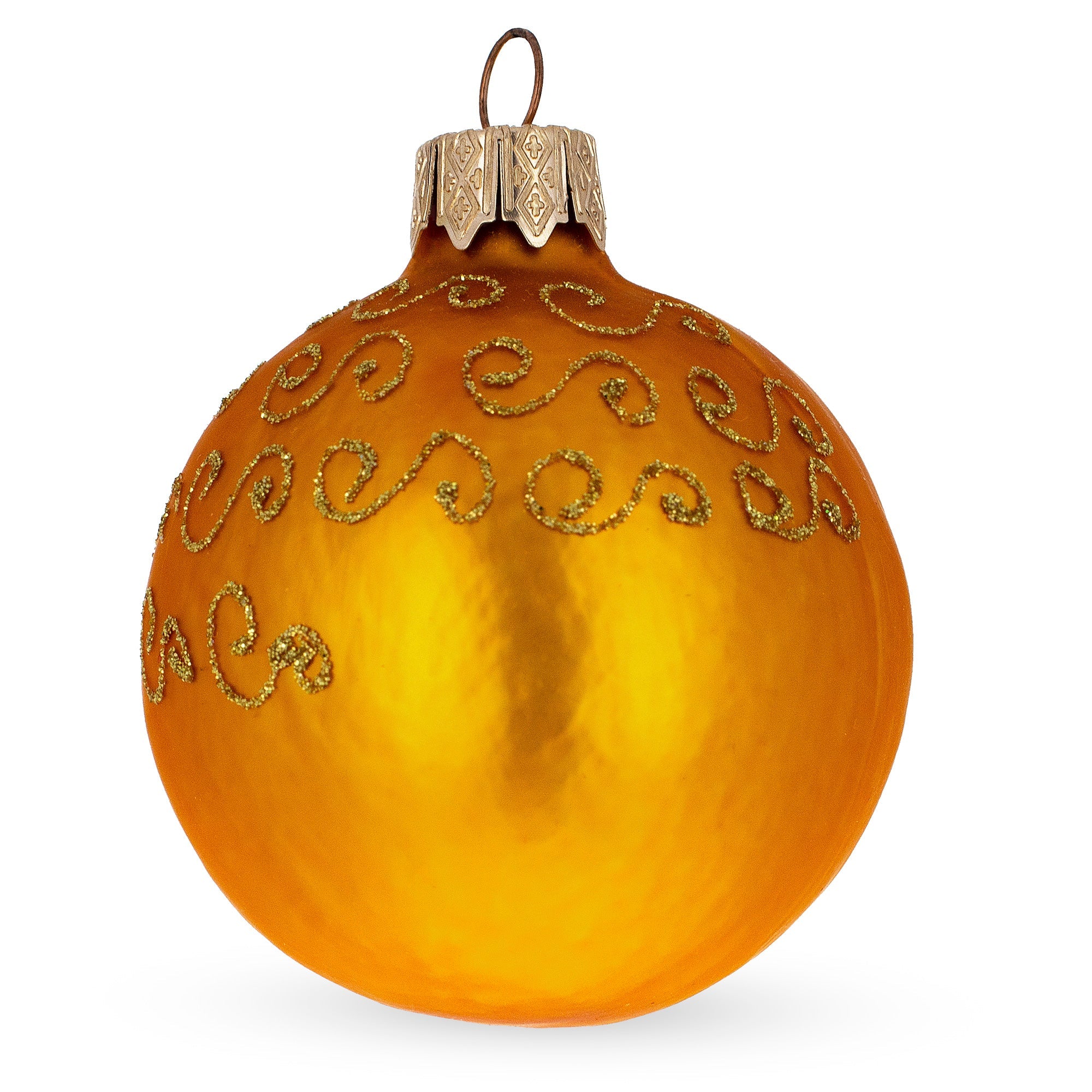 Kolobok, the Folk Tale Hero, Mini Glass Christmas Ornament