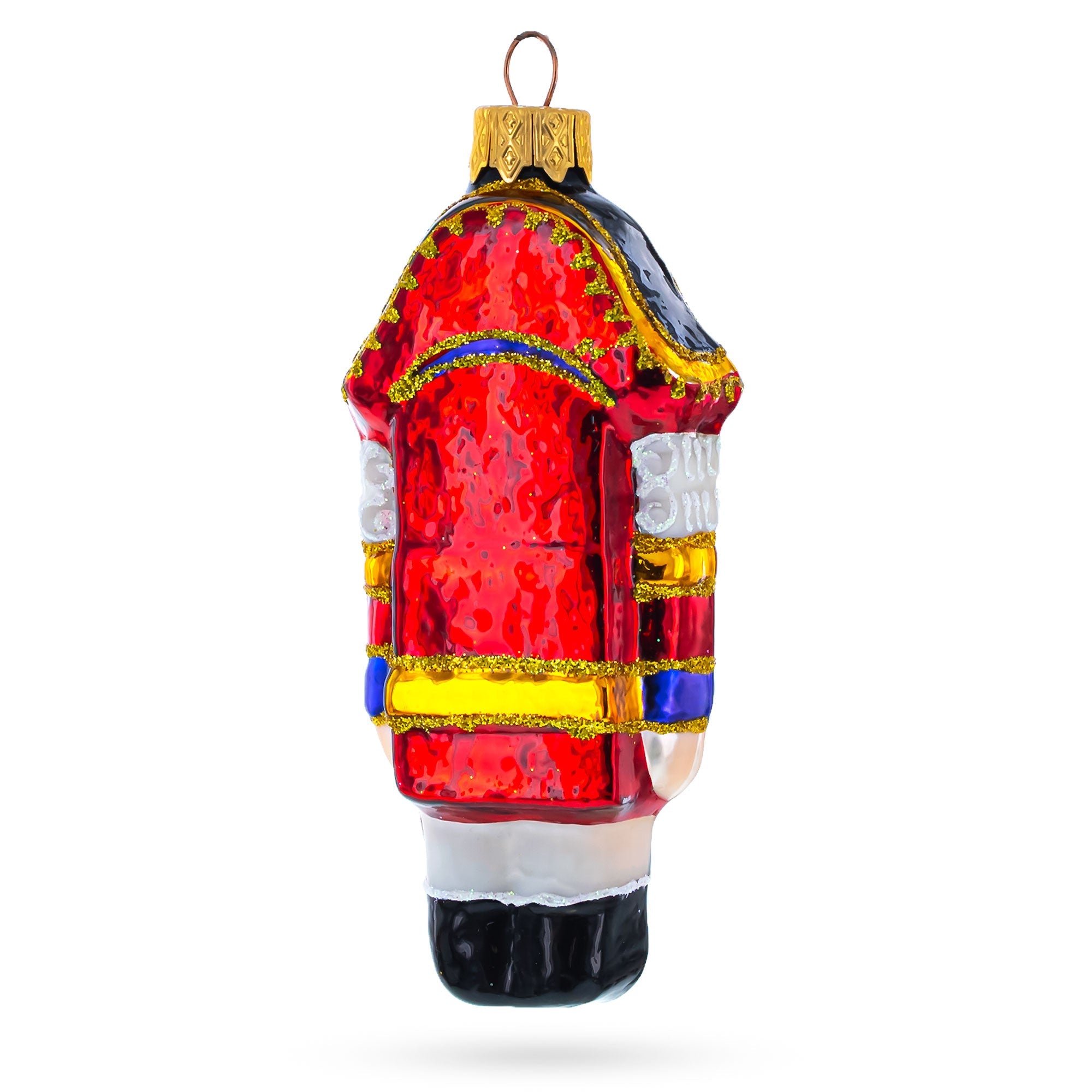 Classic and Whimsical Nutcracker Glass Christmas Ornament