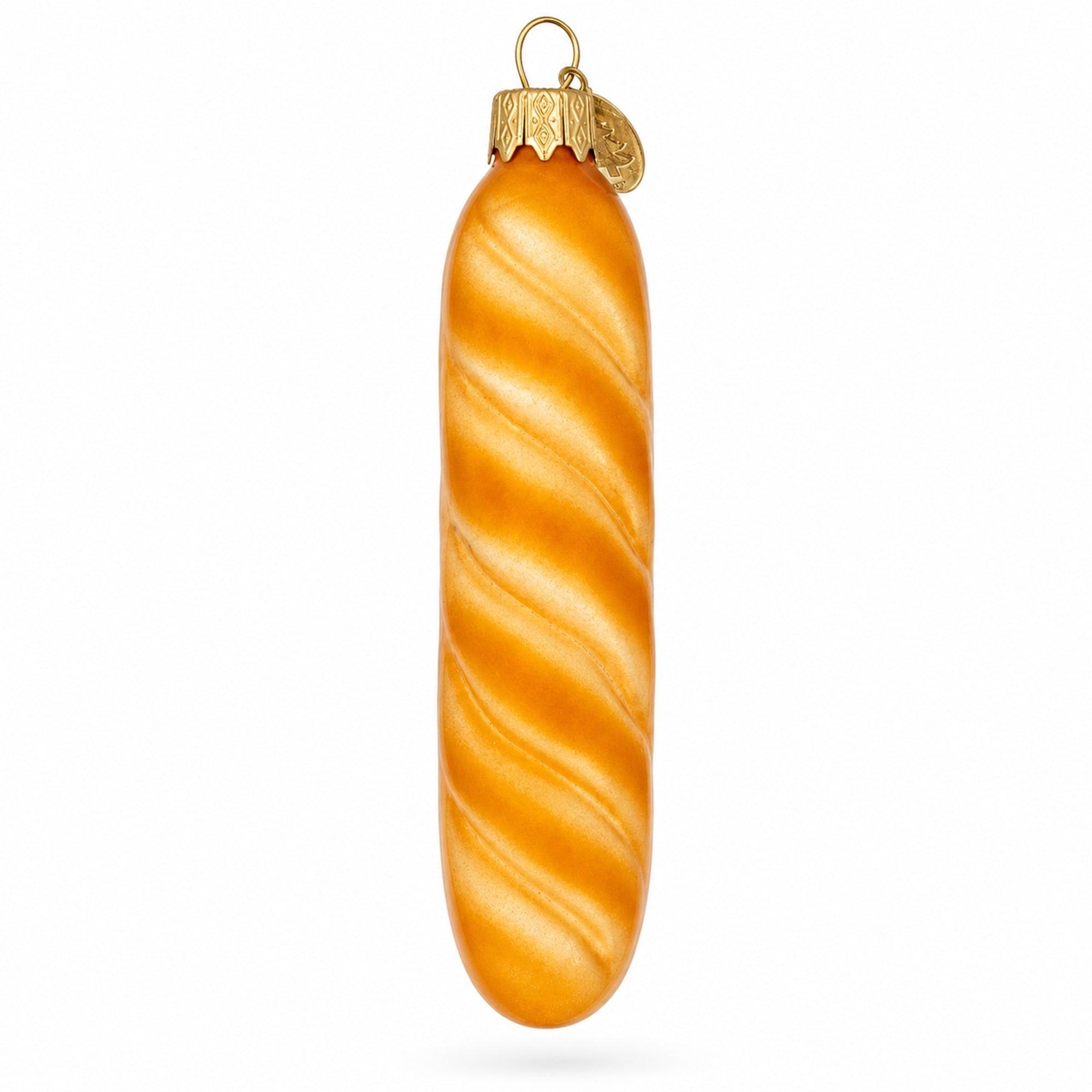 French Baguet Glass Christmas Ornament