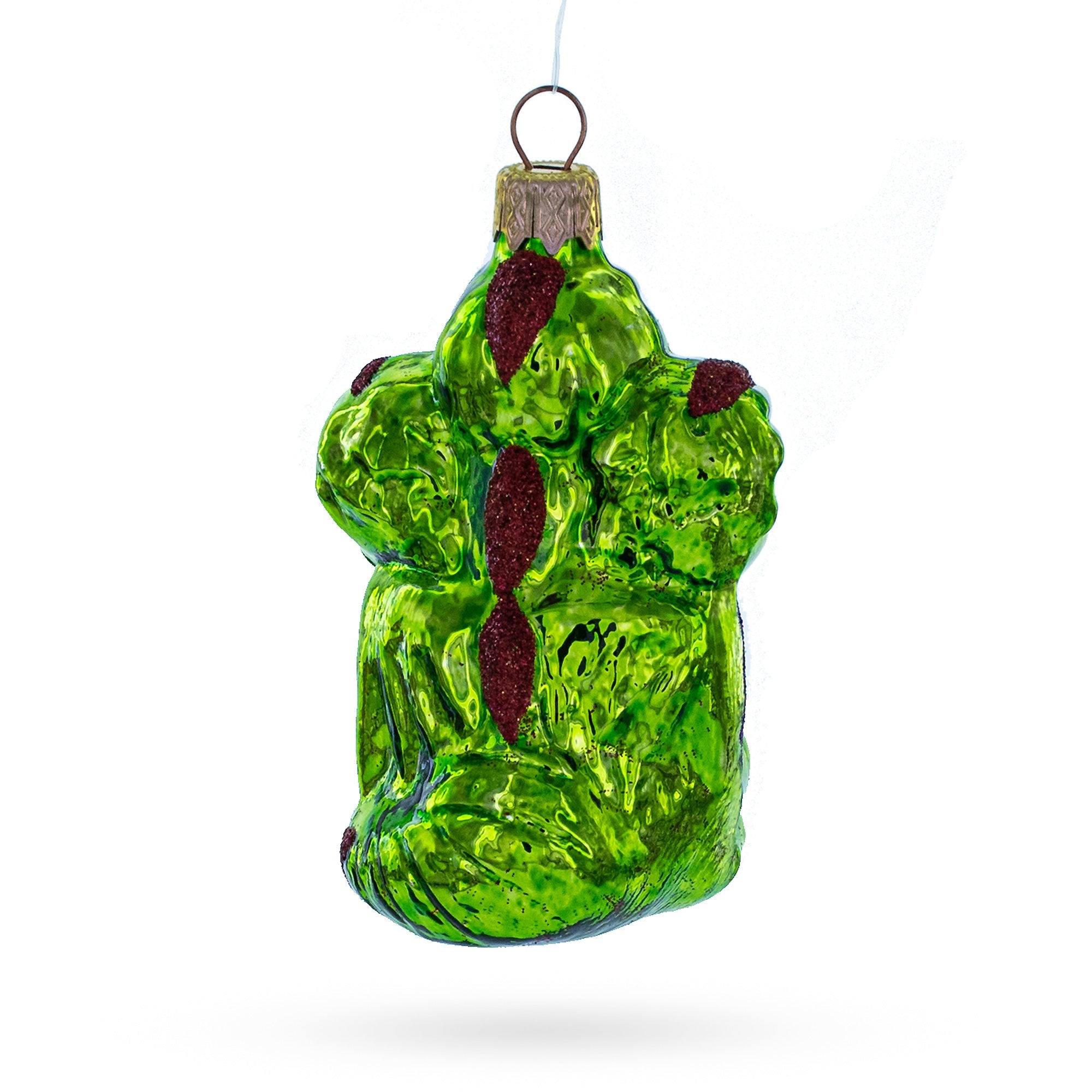 Mythical Multi Head Dragon Folk Tale Character Glass Christmas Ornament