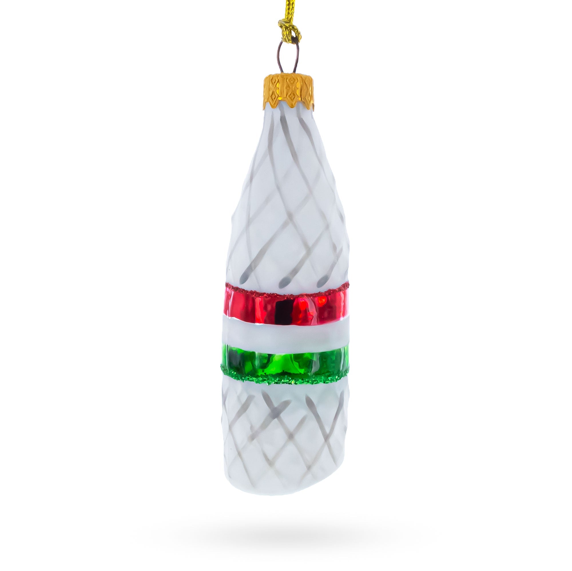 Deli Style Salami Sausage Glass Christmas Ornament