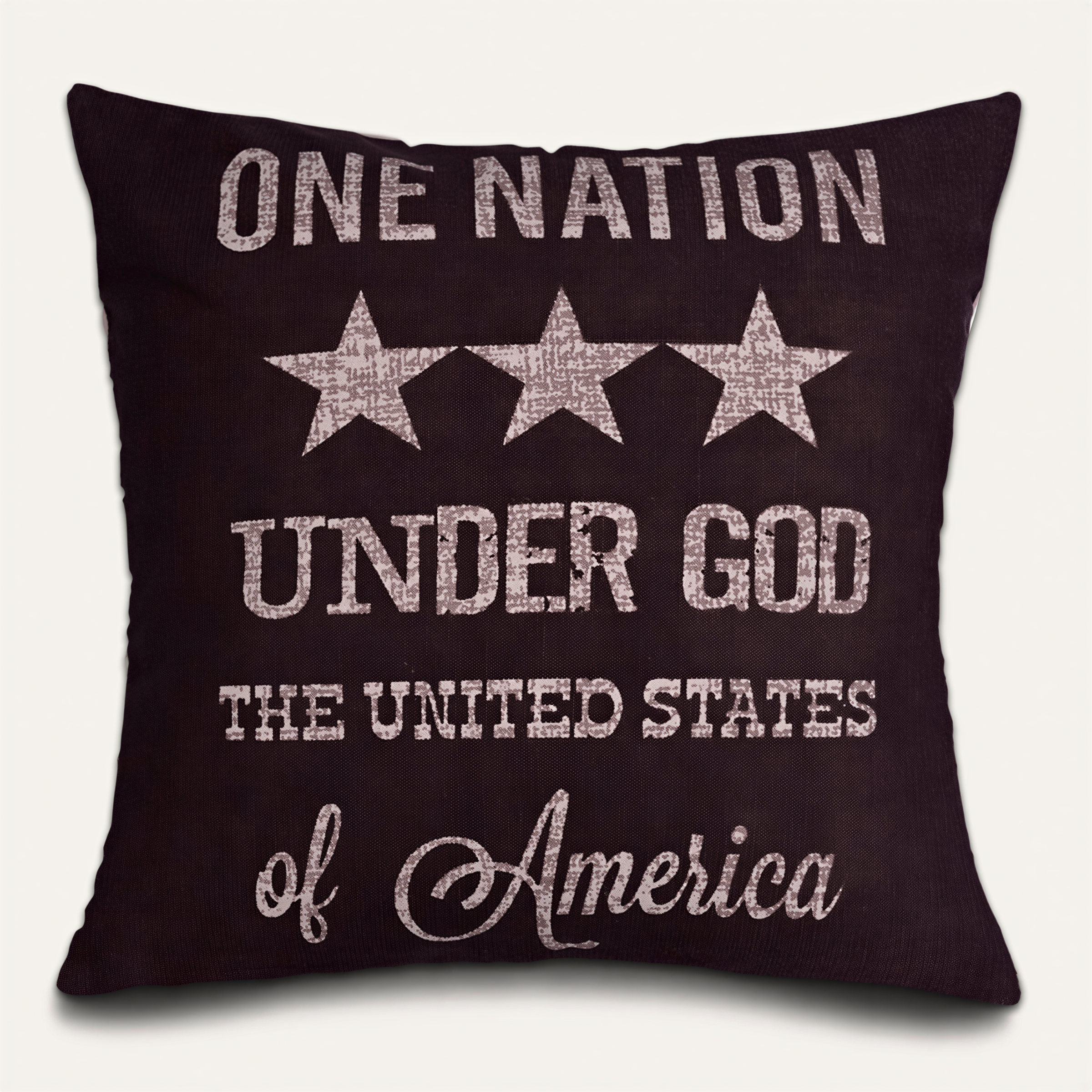 Patriotic Throw Pillow | USA Pillow Cover 18 x 18 Inches - Luxury Zipper Cushion