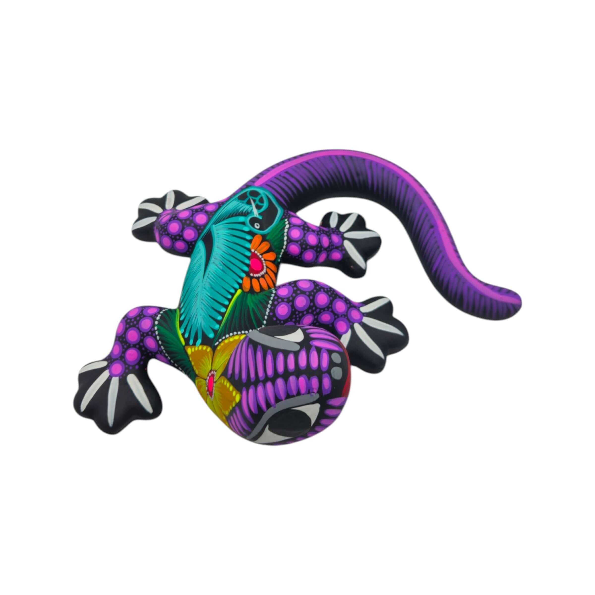 Alebrije Lizard Figurine | Mexican Wall Art