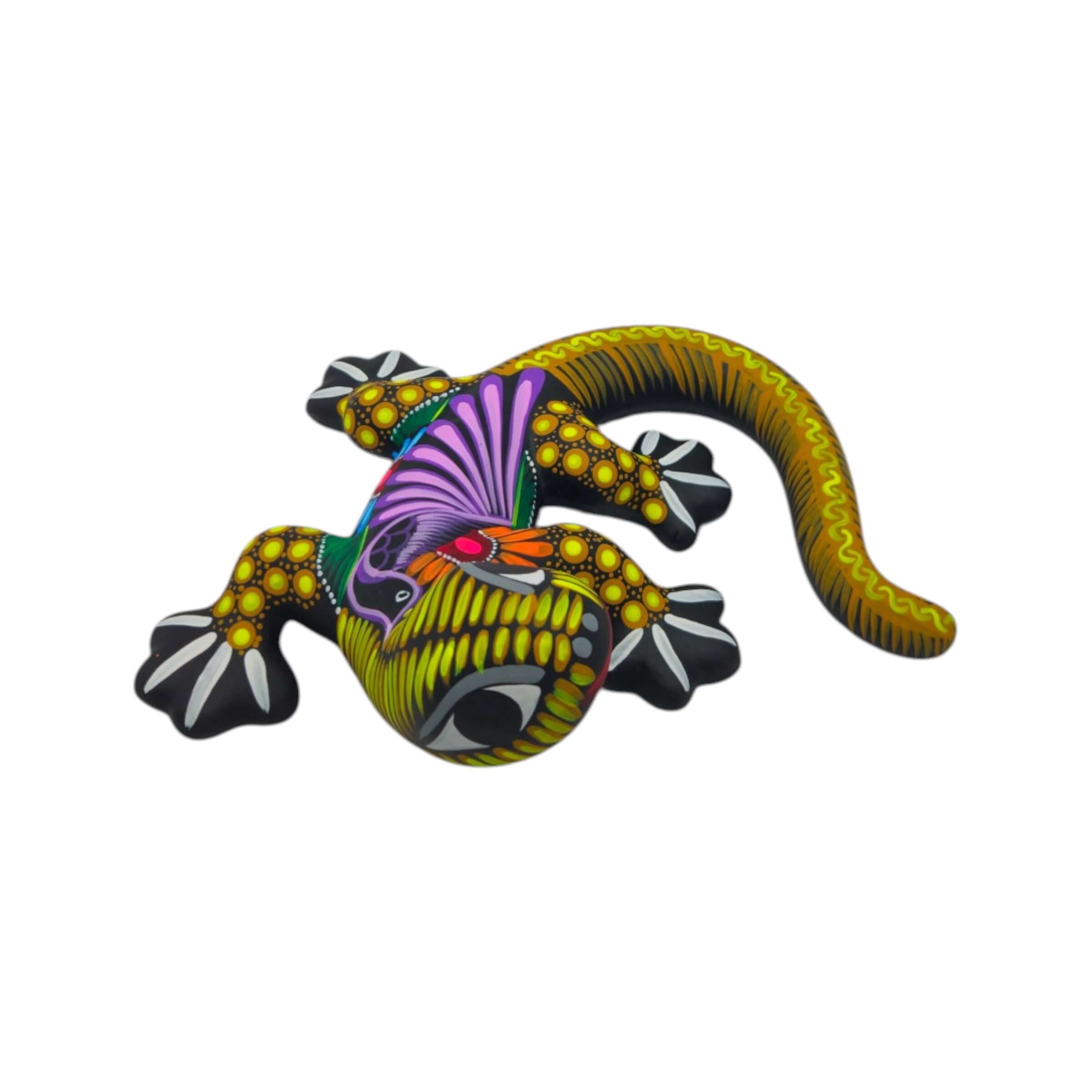 Alebrije Lizard Figurine | Mexican Wall Art