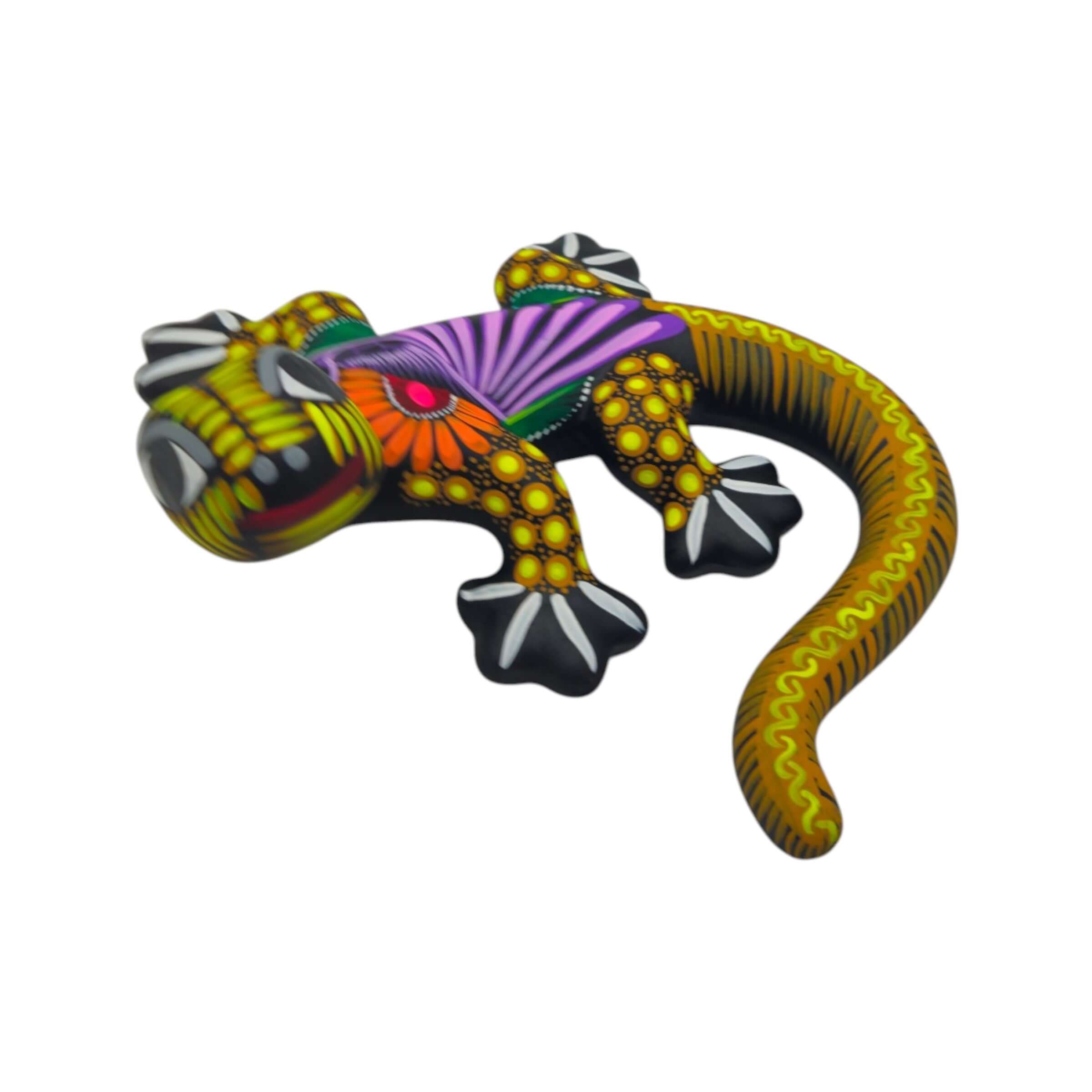 Alebrije Lizard Figurine | Mexican Wall Art