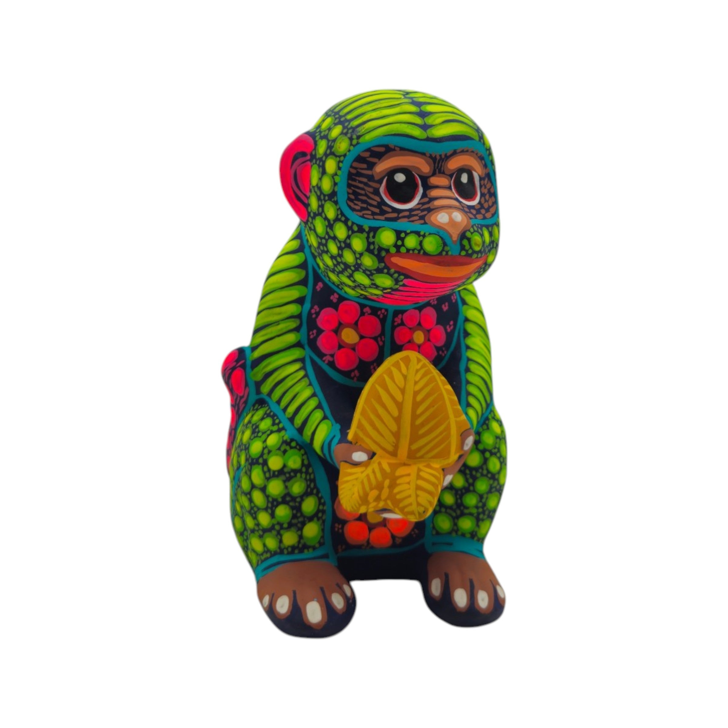 Alebrije Monkey Figurine | Hand-Painted Folk Art