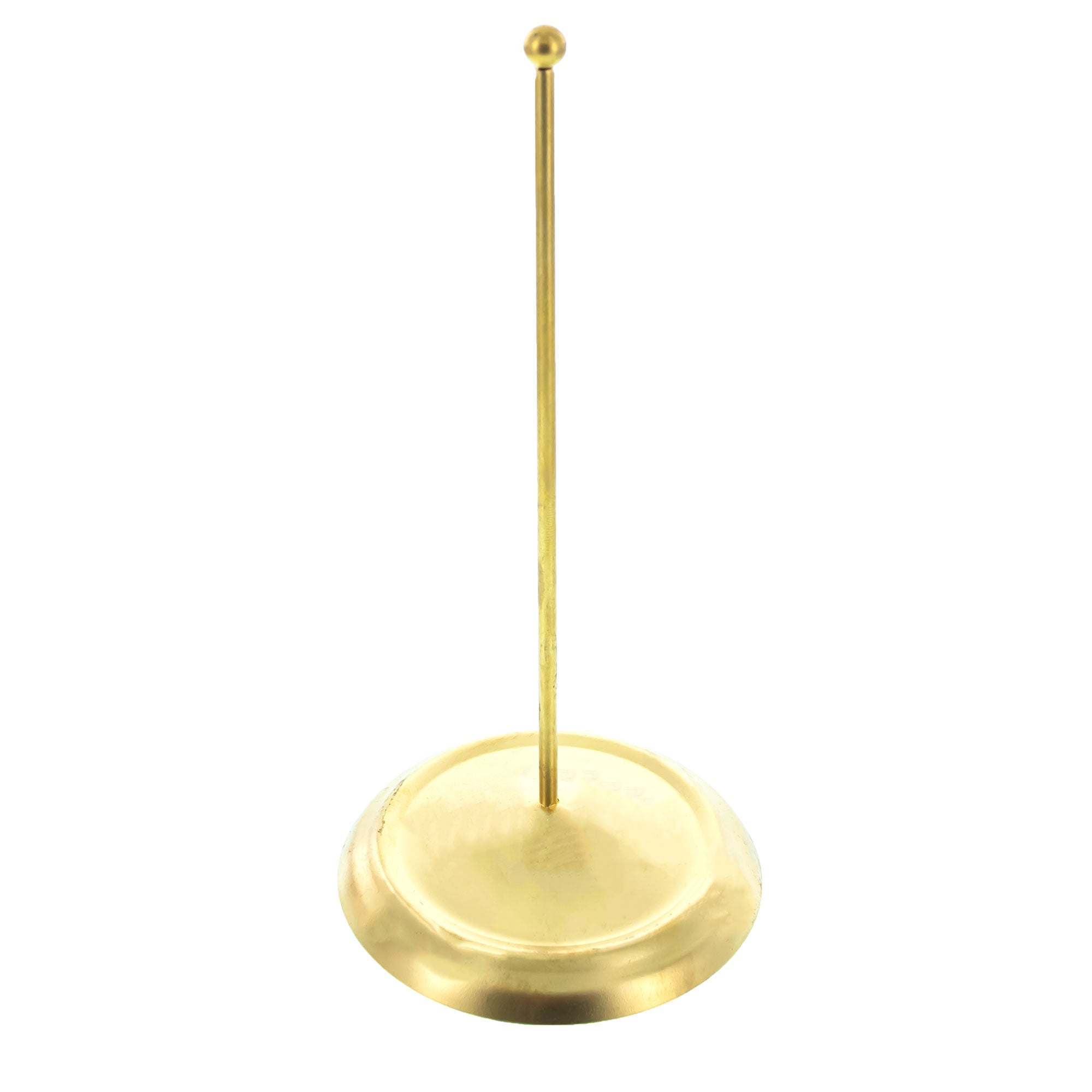 Upright Gold Metal Christmas Tree Topper Finial Stand Display Stand 7.2 Inches