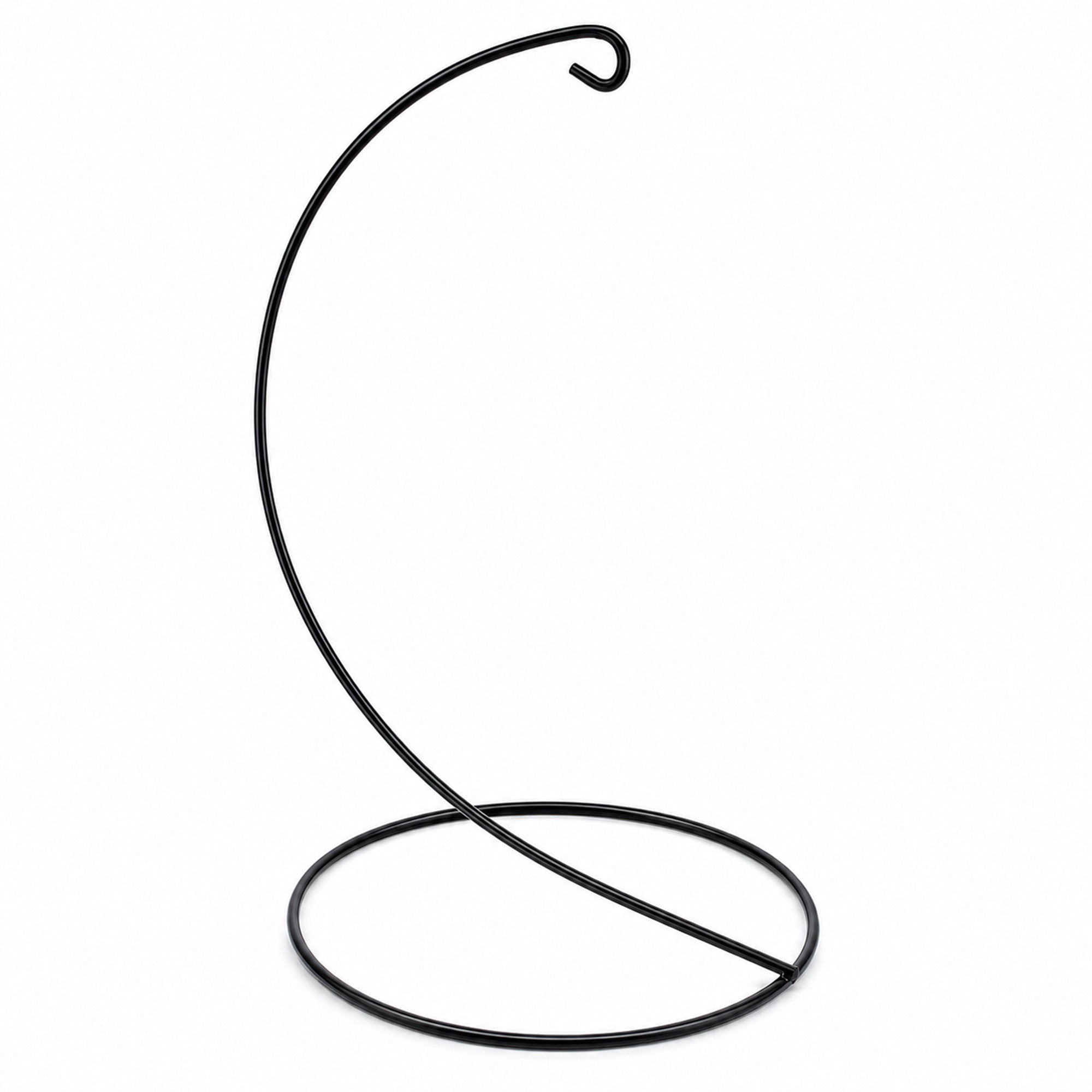 Open Frame Black Painted Metal Ornament Display Stand 9.2 Inches