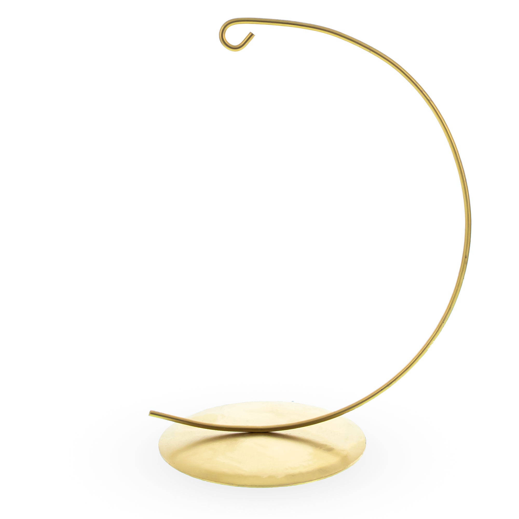 Solid Round Base Gold Metal Ornament Display Stand 7.8 Inches