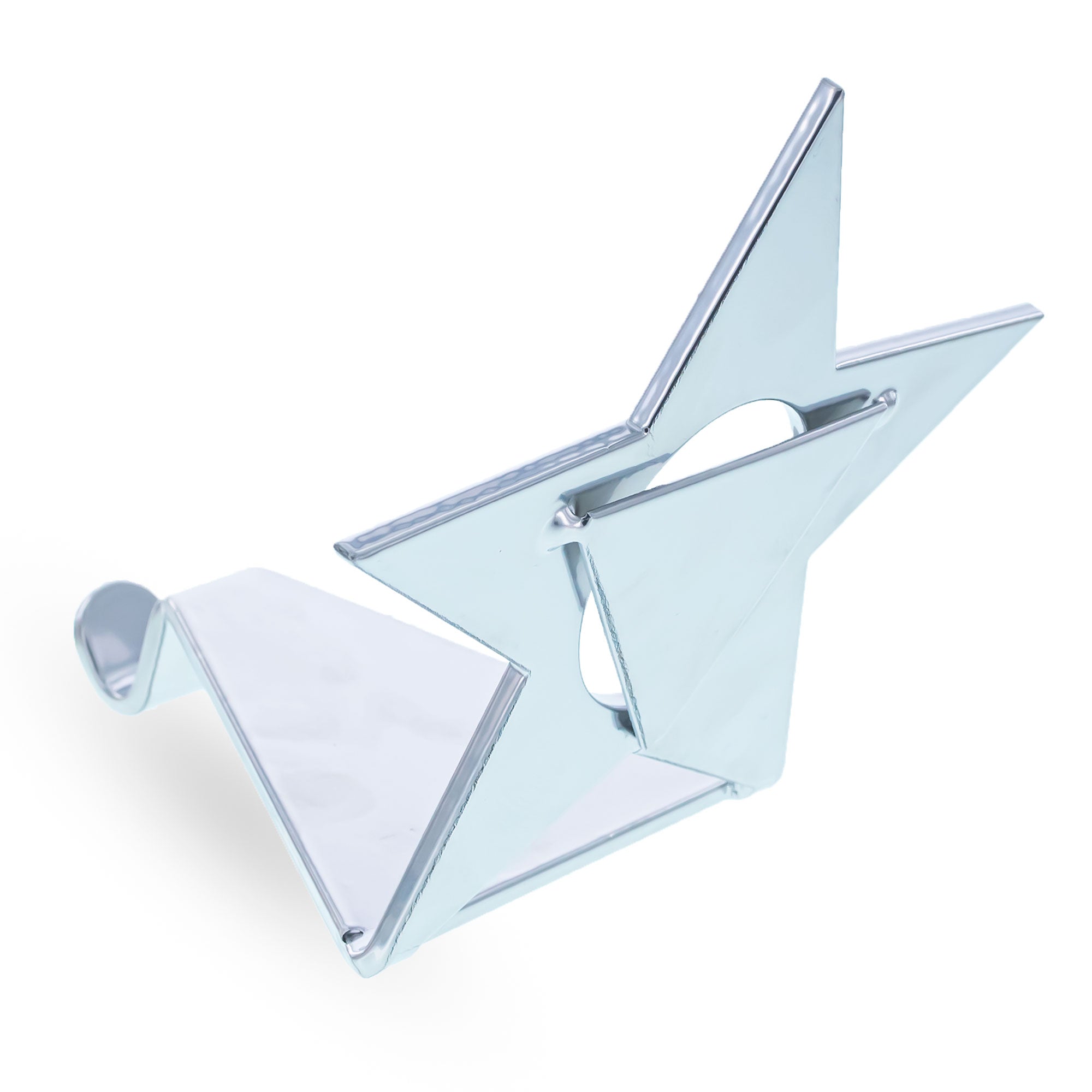Insert your Picture Star Shape Silver Solid Metal Christmas Stocking Holder