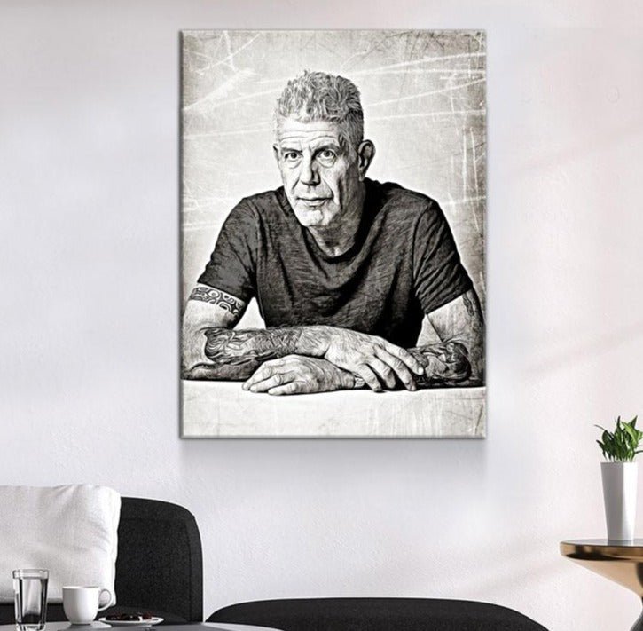 Anthony Bourdain Canvas Wall Art