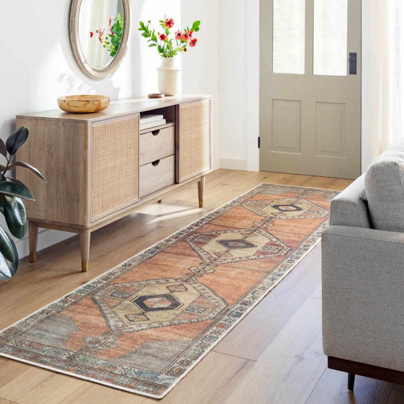 Medinah Washable Runner Rug