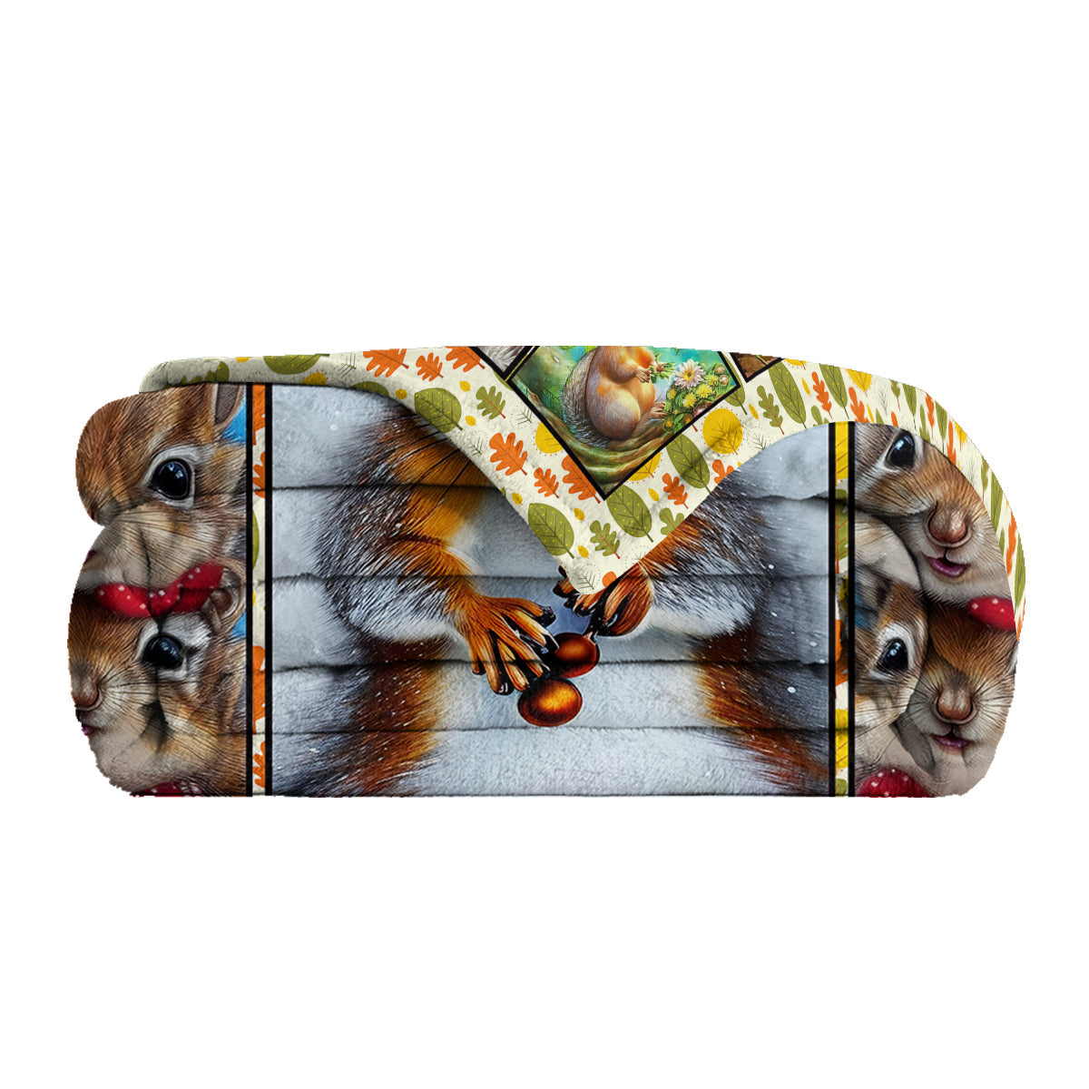 1pc Cute Cartoon Squirrel Printed Blanket, Soft And Skin Friendly Casual Blanket, Cover Blanket, Multi Scene Warm Decorative Blanket, Suitable For All Seasons