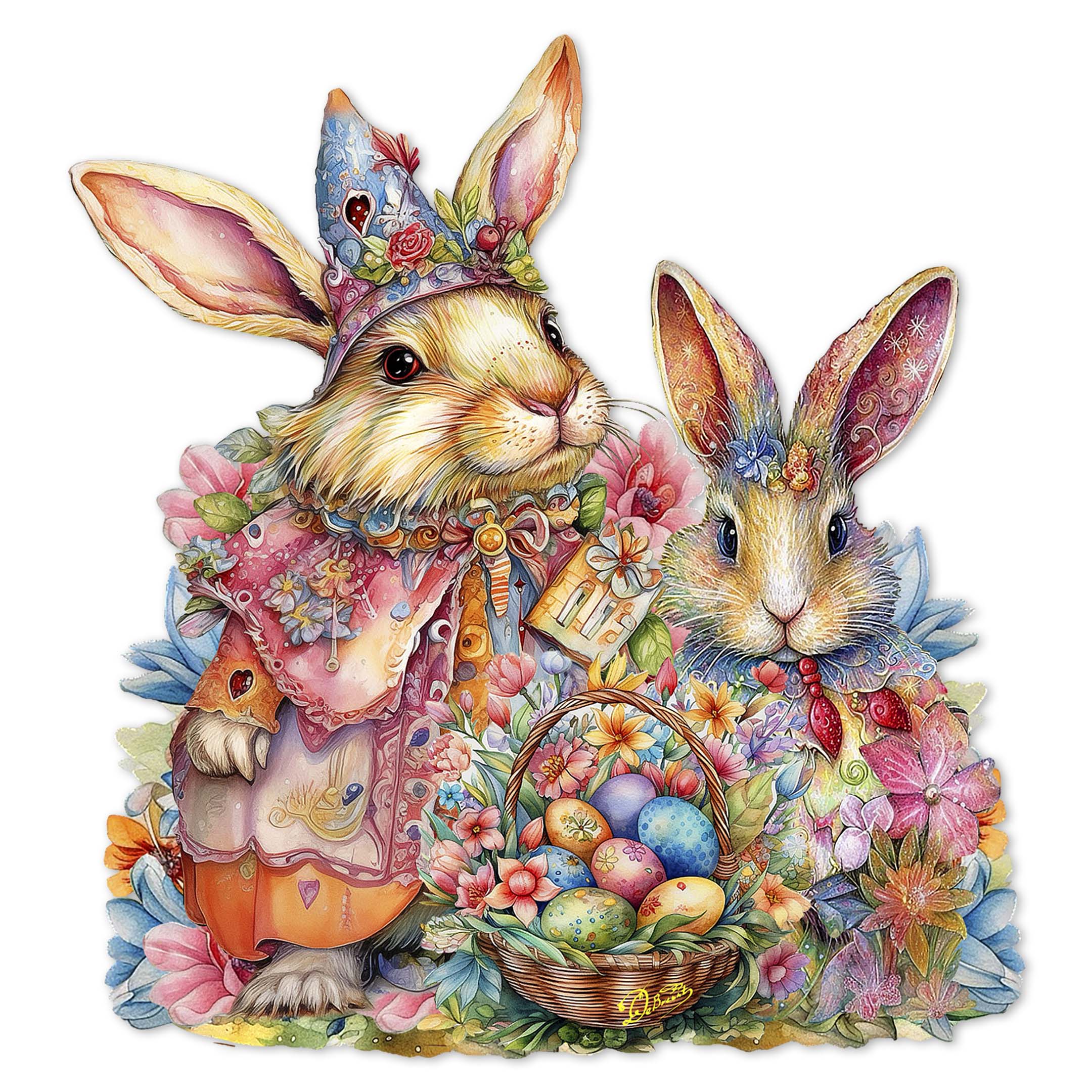 Easter Sweet Couple Holiday Door Decor by G. Debrekht - Easter Spring Decor - 8652768H