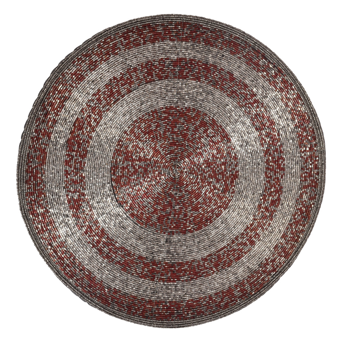 Melia Grace – Beaded Placemats, The Melia Collection Elegant Decorative Dining Table Décor 14 inch