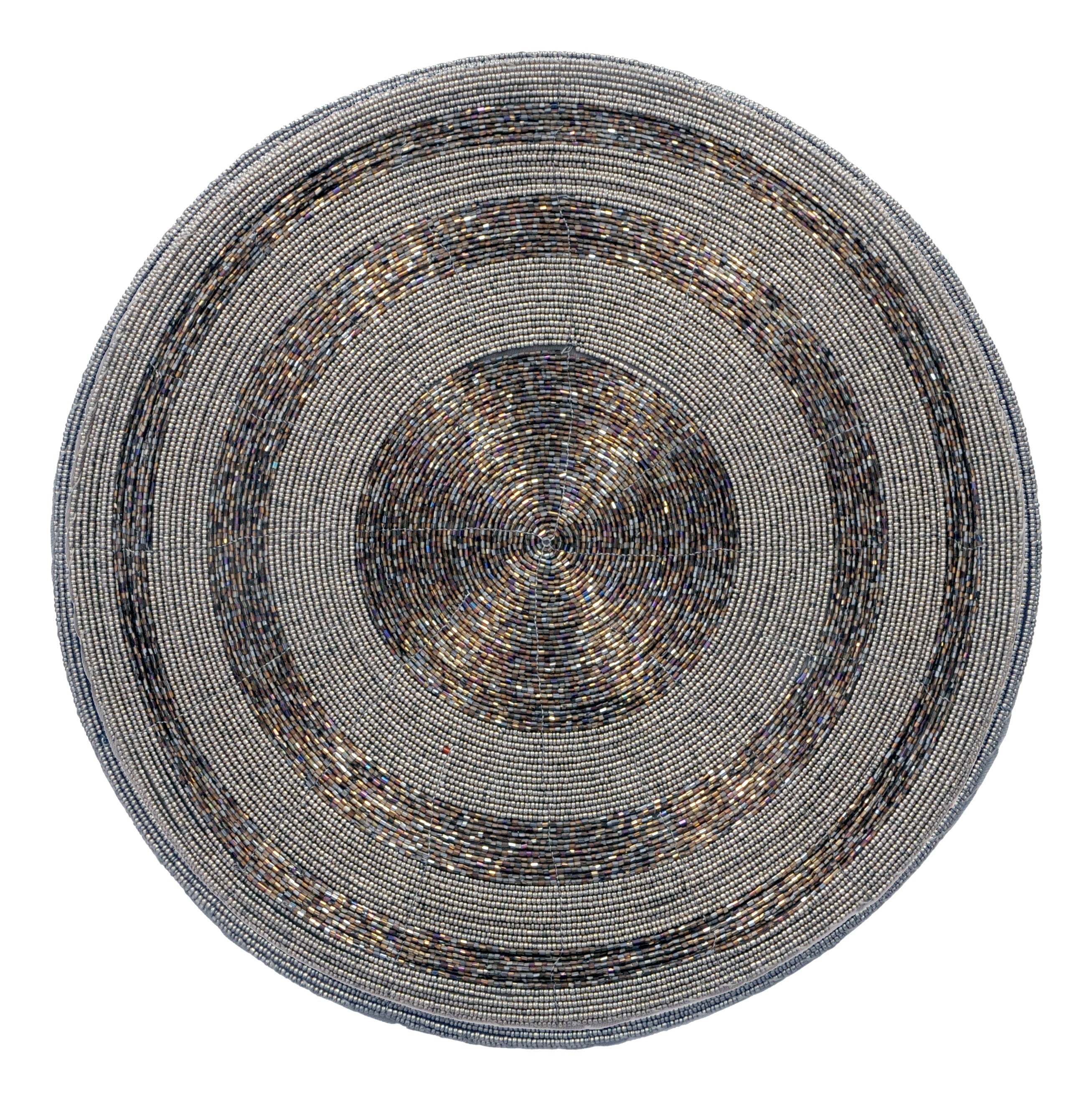Vaiga Grace – Beaded Placemats, The Vaiga Collection Elegant Decorative Dining Table Décor 14 inch