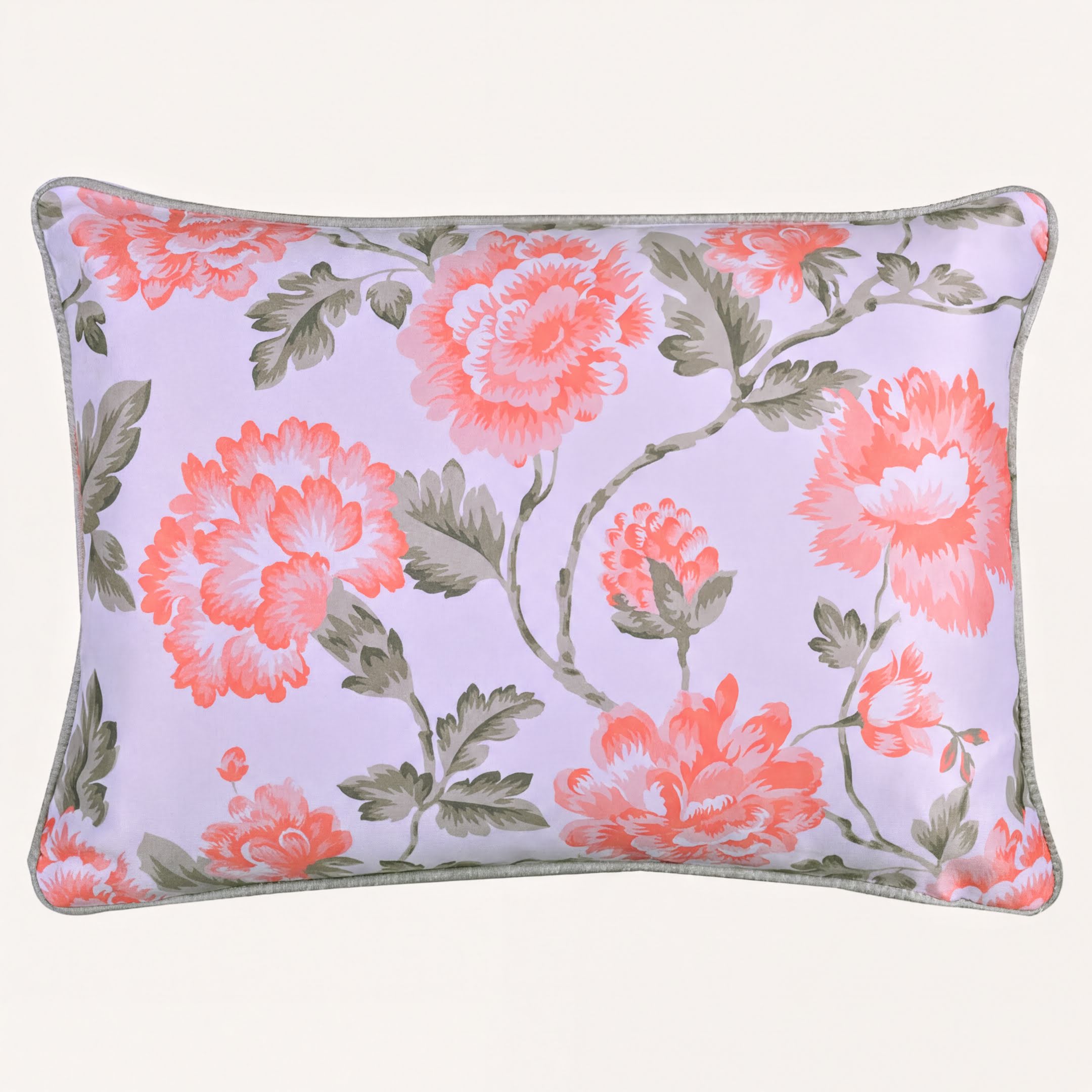 Floral Throw Pillow Covers - 14 x 20 Inches | Premium Fabric Cushion Cases