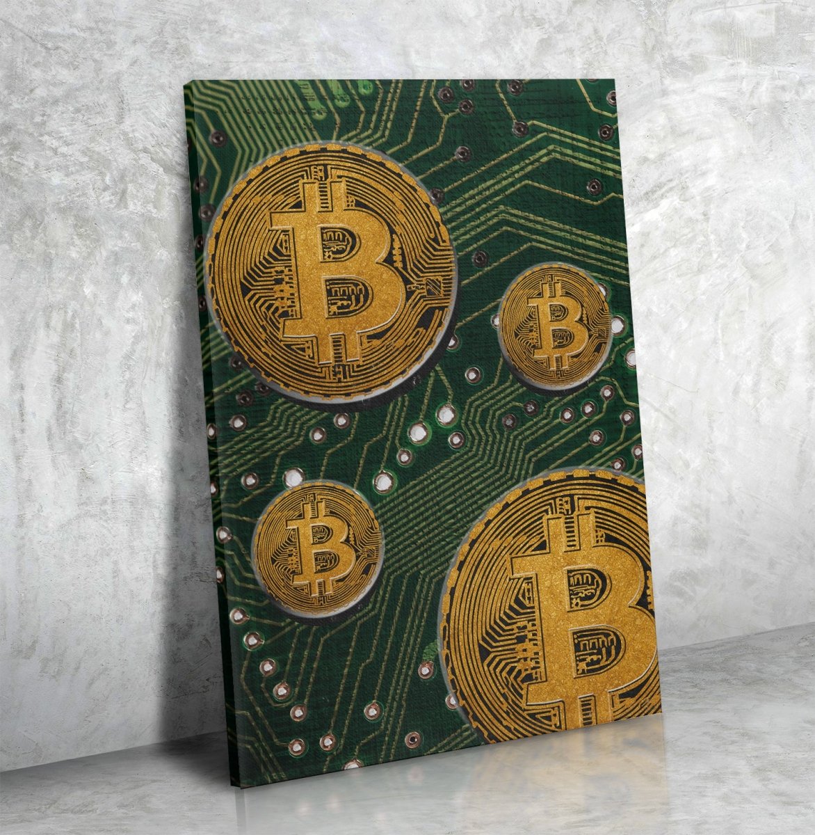 Bitcoin Crypto Art Bitcoin Wall Art Canvas Bitcoin Decor For Home Or Office Cryptocurrency