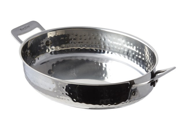 Bon Chef 60019HF 9.5 x 7.37 x 2.25 in. Cucina Oval Augratin Hammer, 48 oz