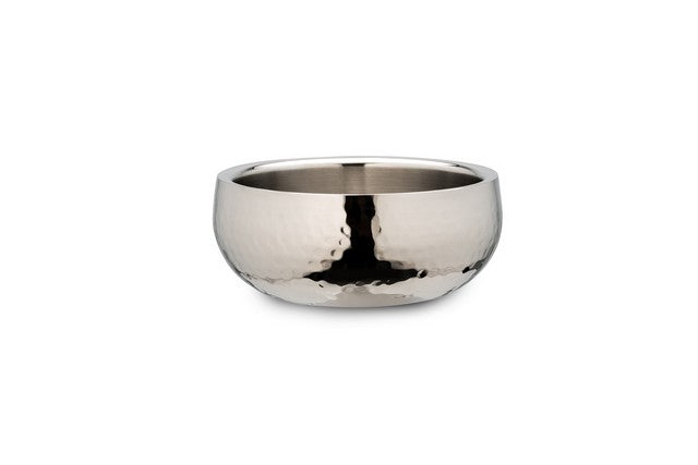 Bon Chef 61220 4.5 in. dia. Double Wall Bowl with Hammer  12 oz