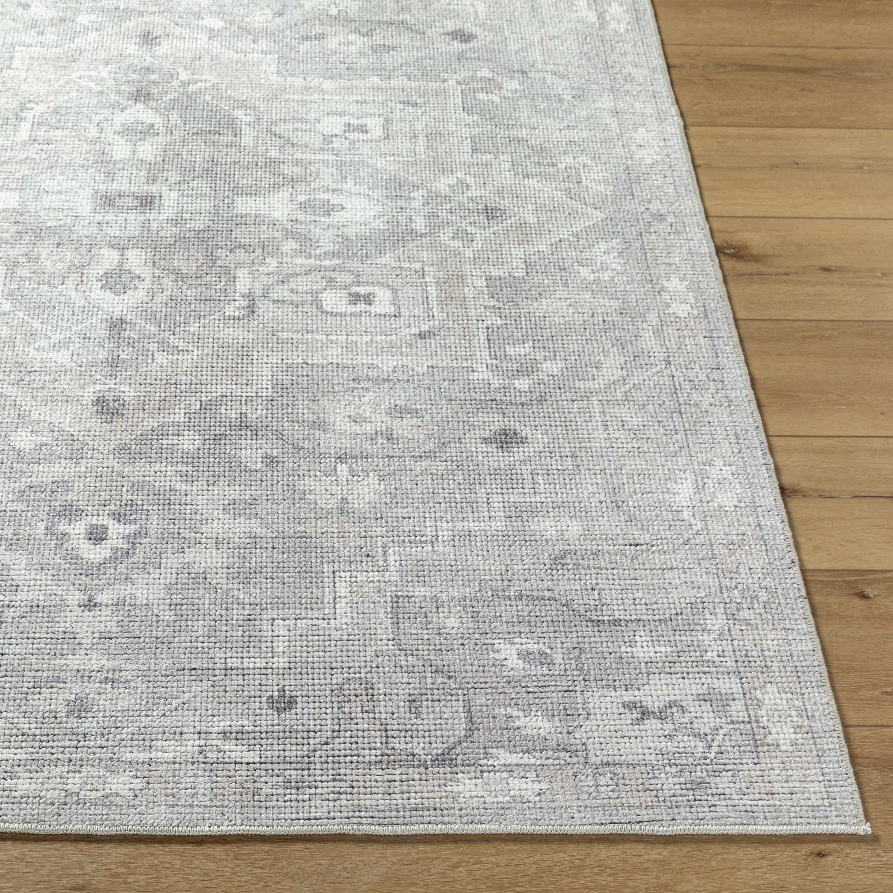 Elle Medallion Light Gray 7ft Runner Rug - Livabliss x Becki Owens