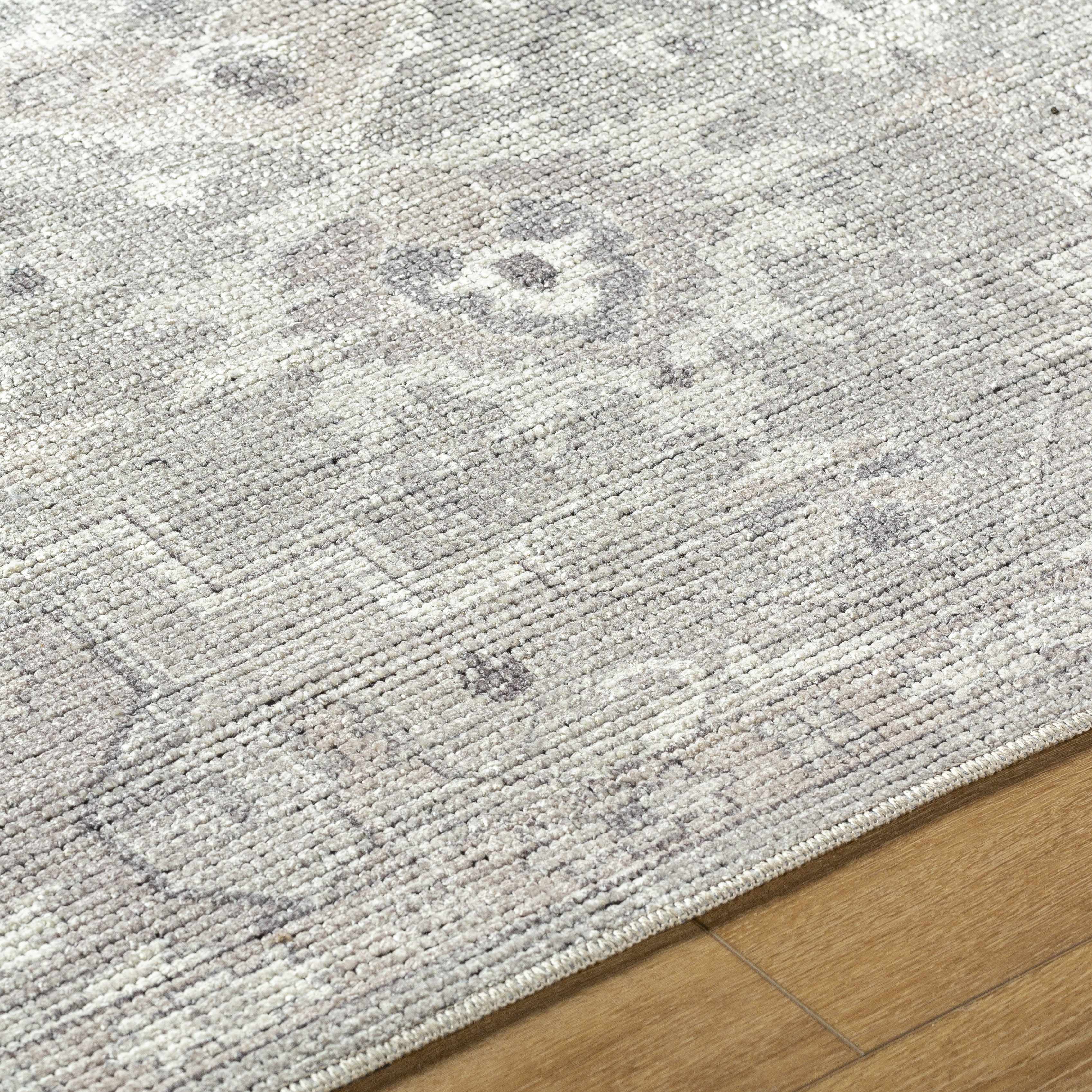 Elle Medallion Light Gray 7ft Runner Rug - Livabliss x Becki Owens