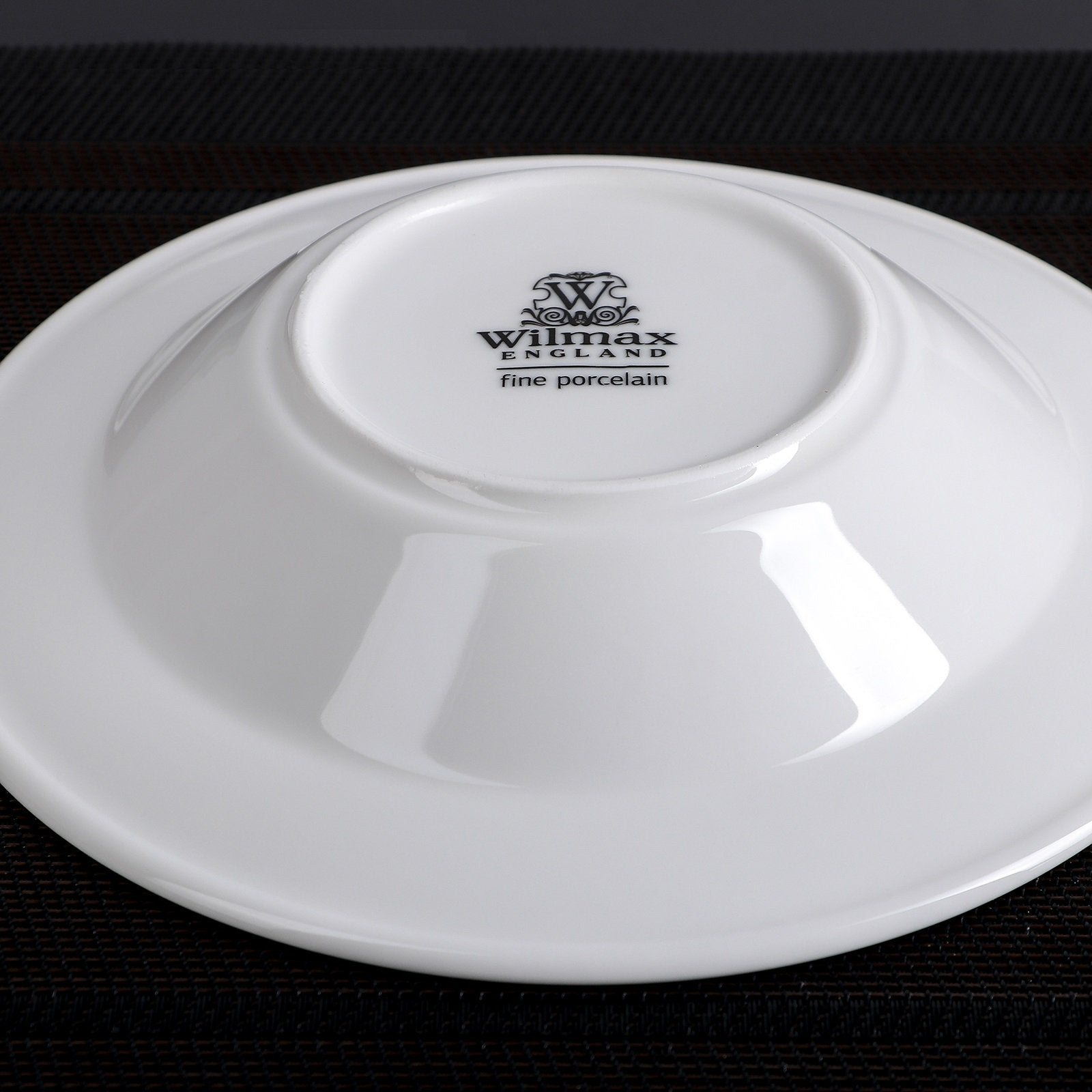 Set Of 6 Professional Rolled Rim White Deep Plate 8" inch | 8 Fl Oz