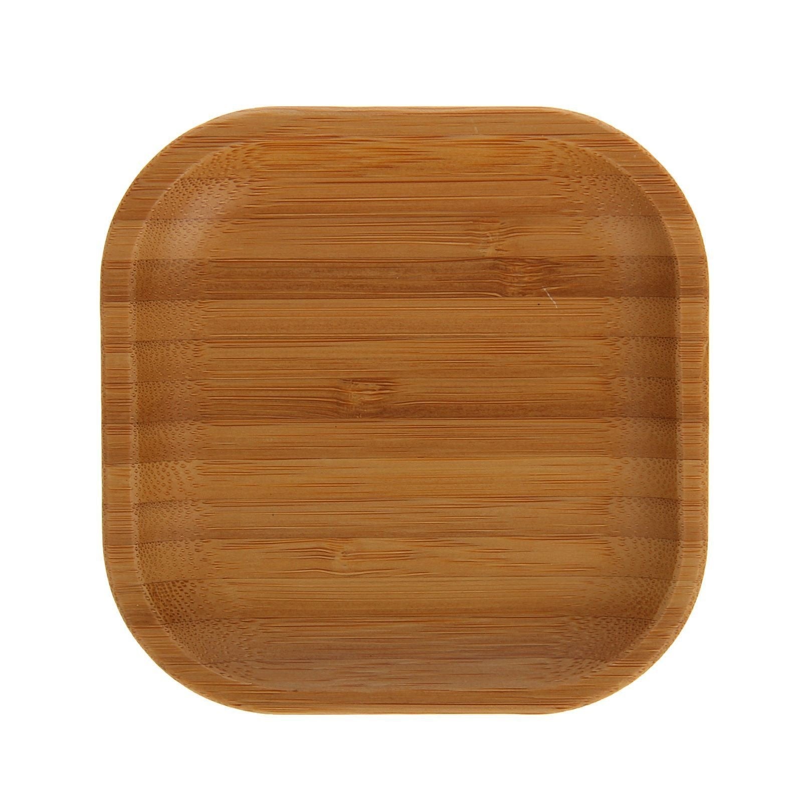 Set Of 12 Bamboo Square Plate 4" inchX 4" inch | For Appetizers