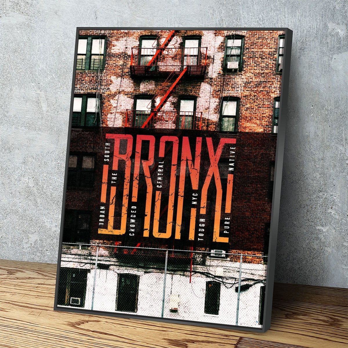 Bronx Canvas Wall Art,Urban Decor, New York Wall Art