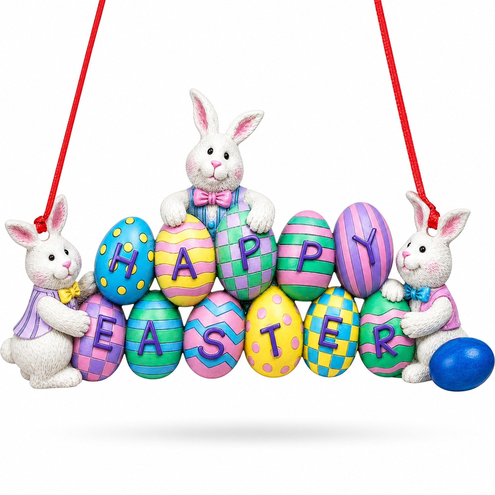 Happy Easter Decoration Easter Eggs Pendant