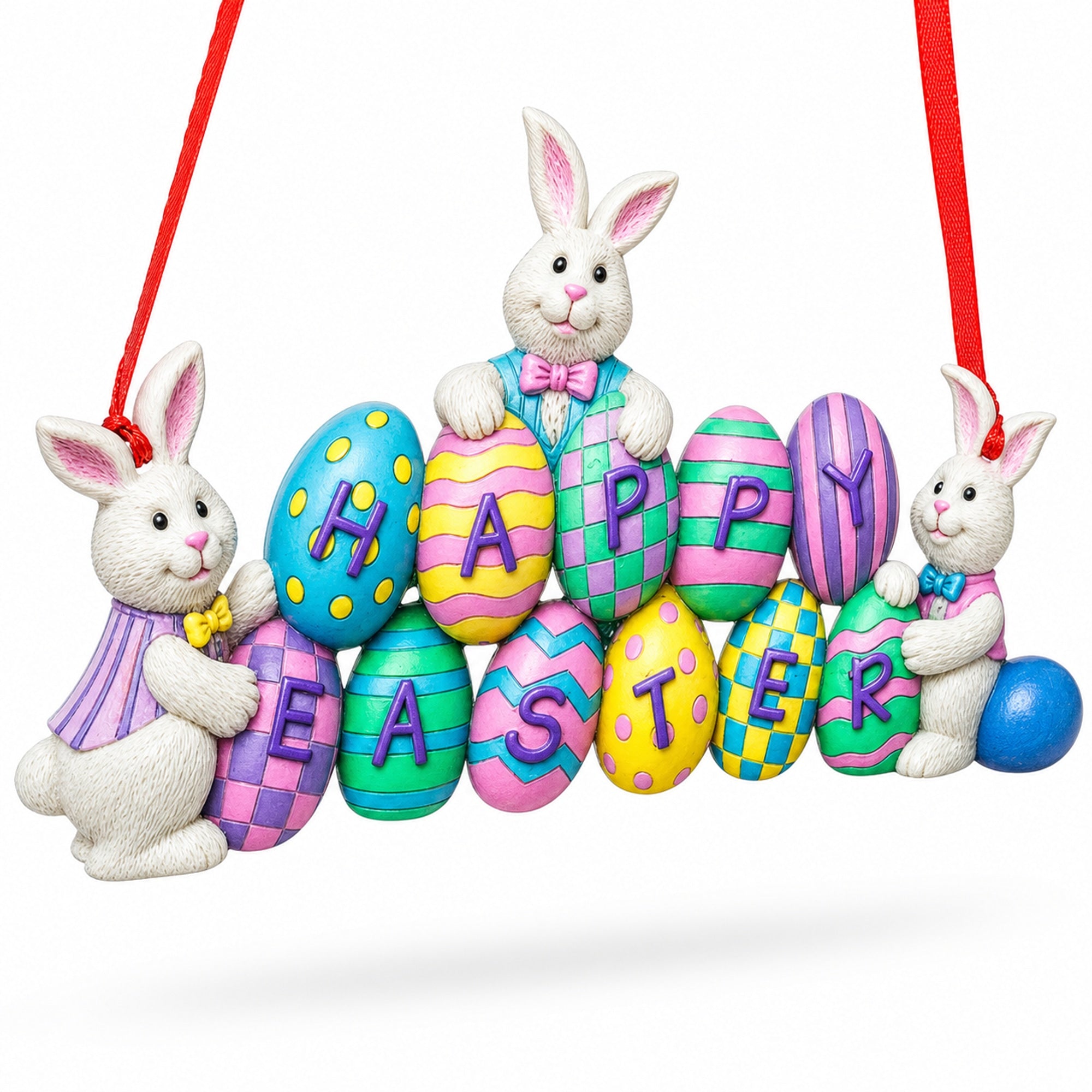 Happy Easter Decoration Easter Eggs Pendant