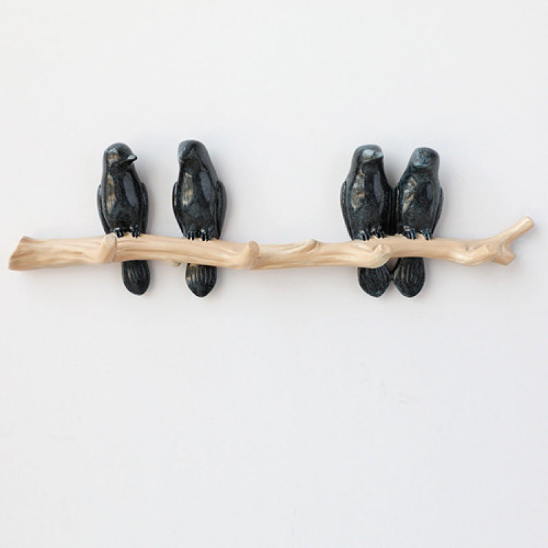 Bird Decoration Hook Entrance Wall No-trace Key Hook No-drill Wall Decor Wall-mounted Coat Hook