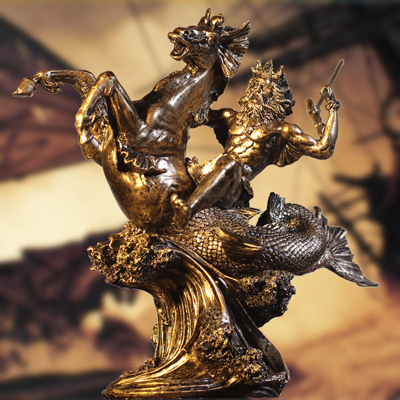 Vintage Greek Mythology Warrior Crafts  Sculpture