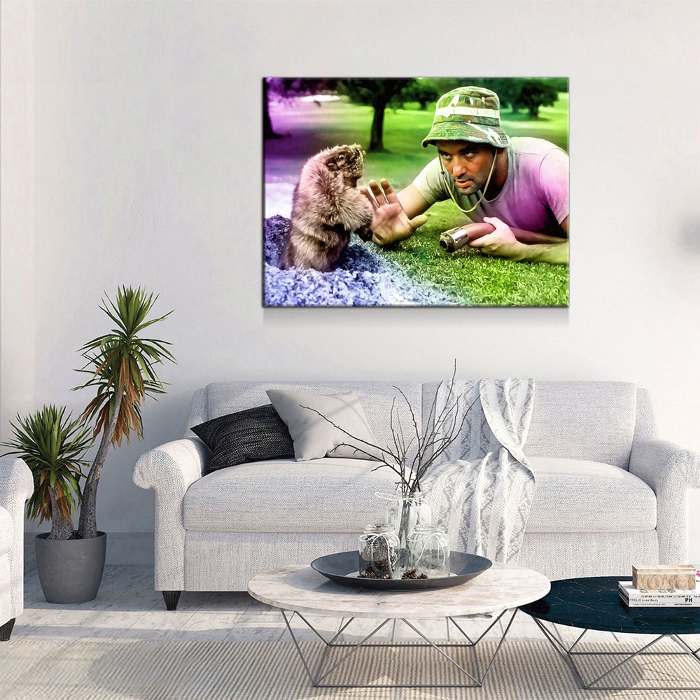 Caddyshack Classic Canvas Wall Art, Abstract Caddyshack, Golf Decor