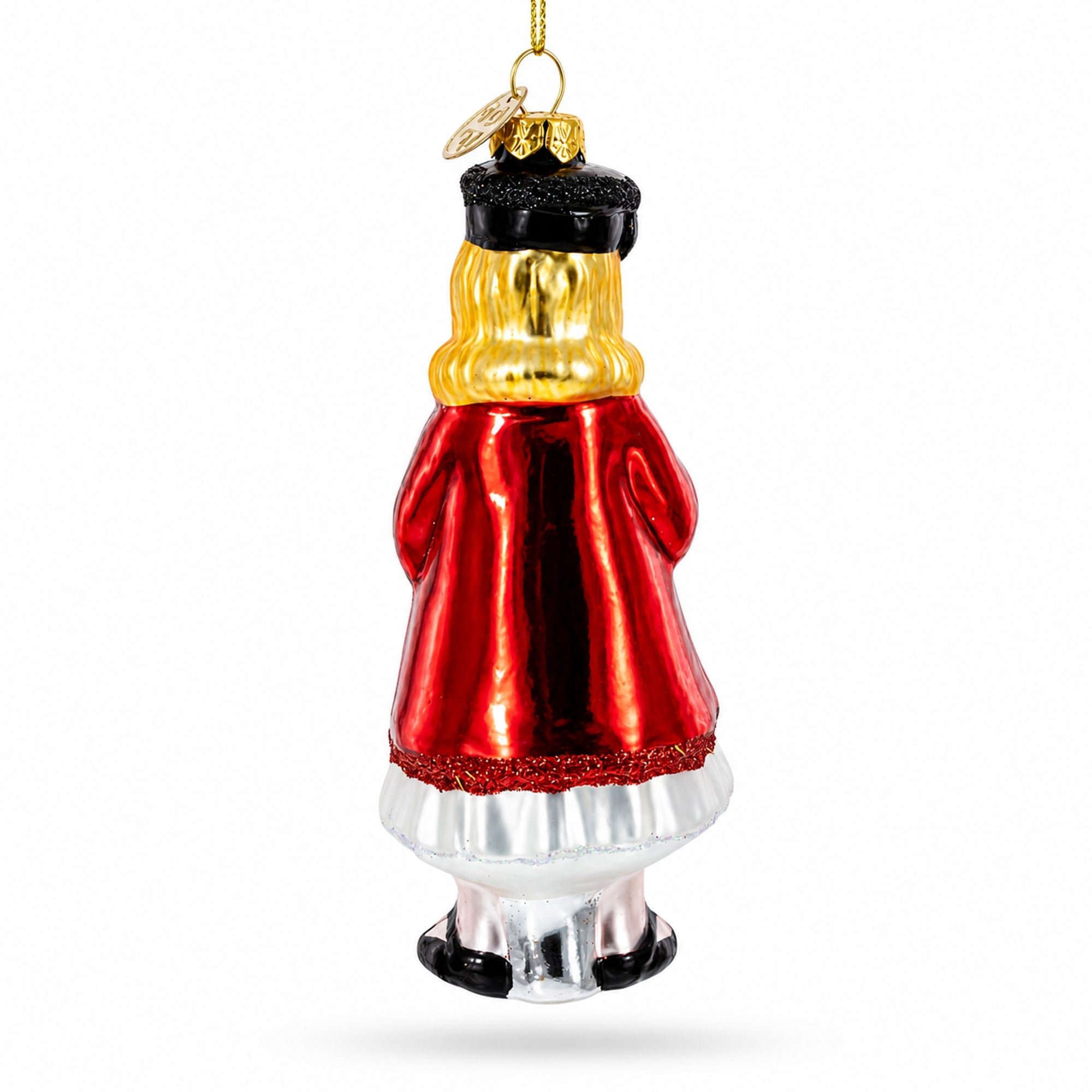 Proud Graduate Holding a Diploma Glass Christmas Ornament
