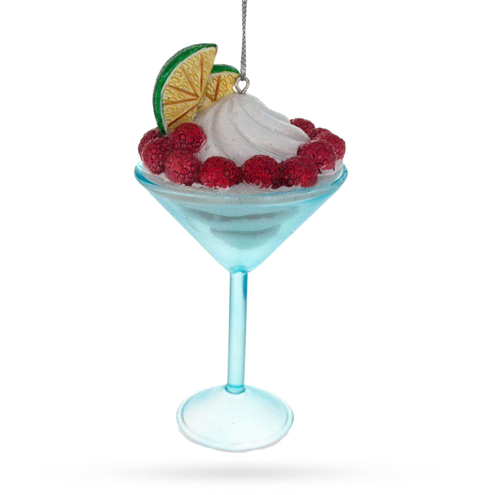 Raspberry Dessert Glass Christmas Ornament