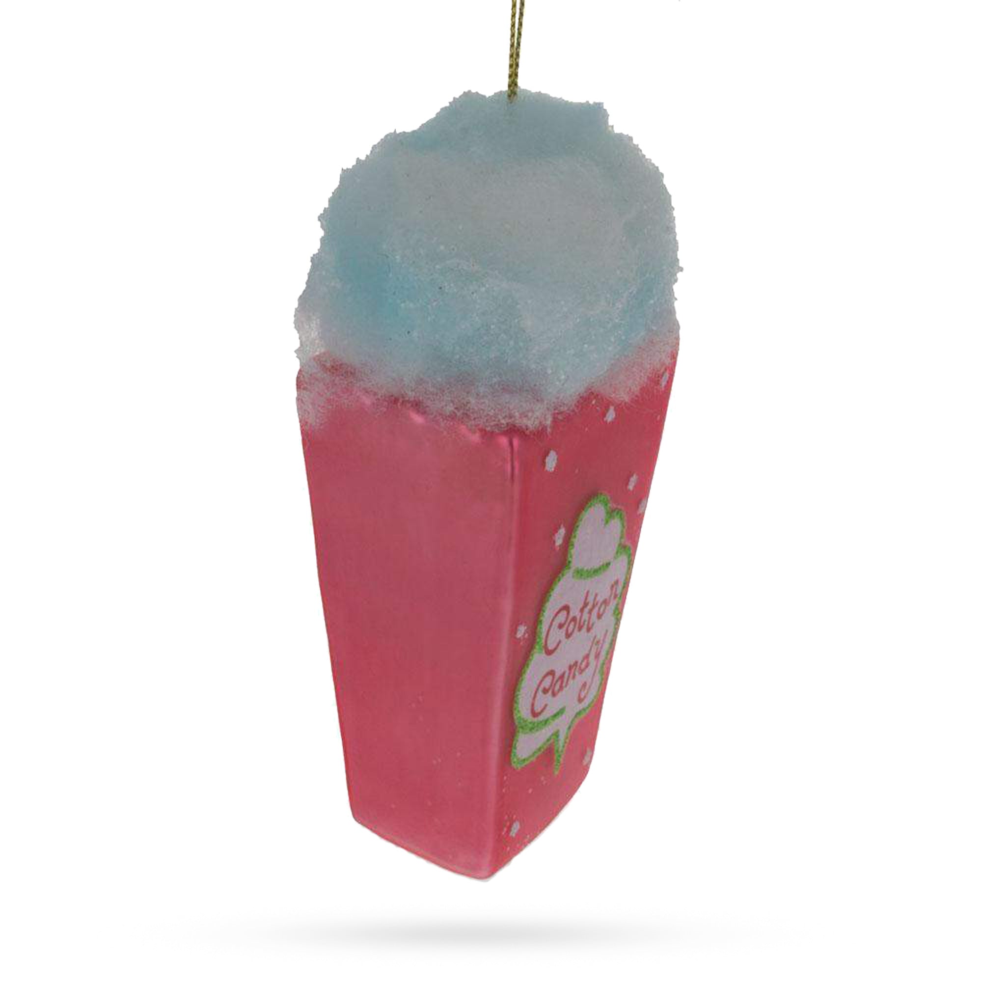 Cotton Candy Glass Christmas Ornament
