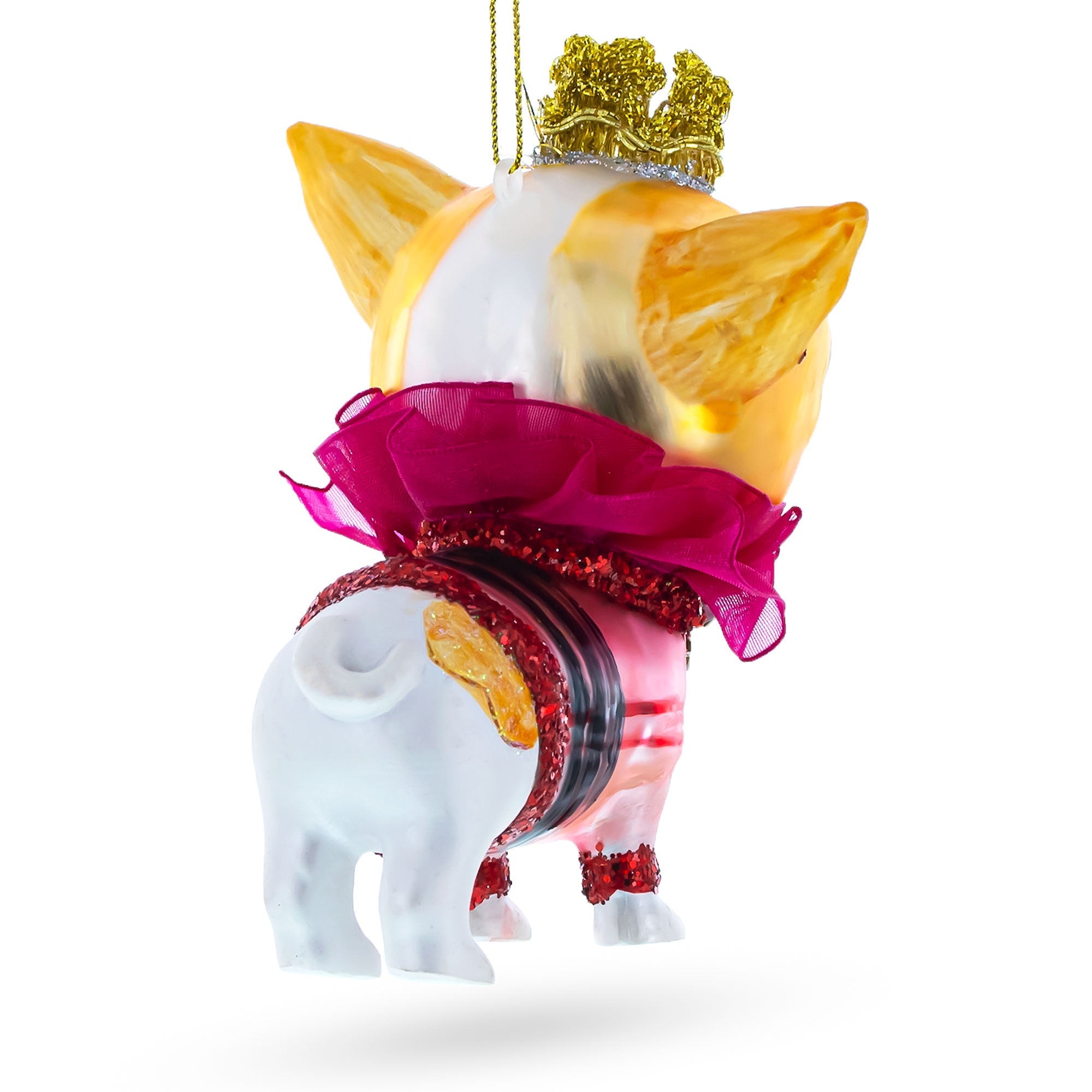 Chihuahua Glass Christmas Ornament