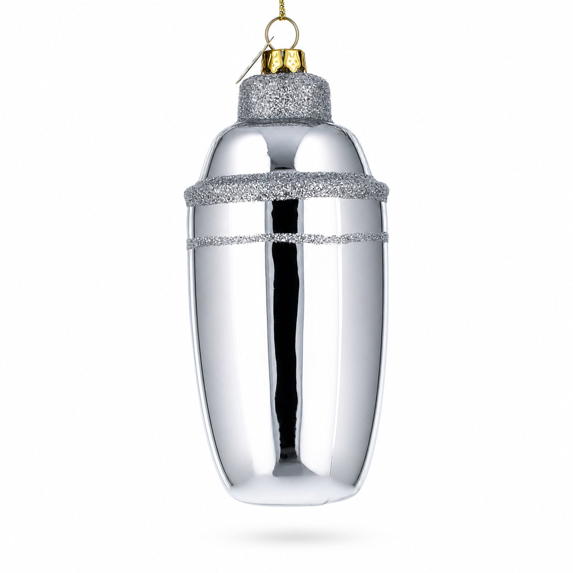 Bar Cocktail Shaker Glass Christmas Ornament